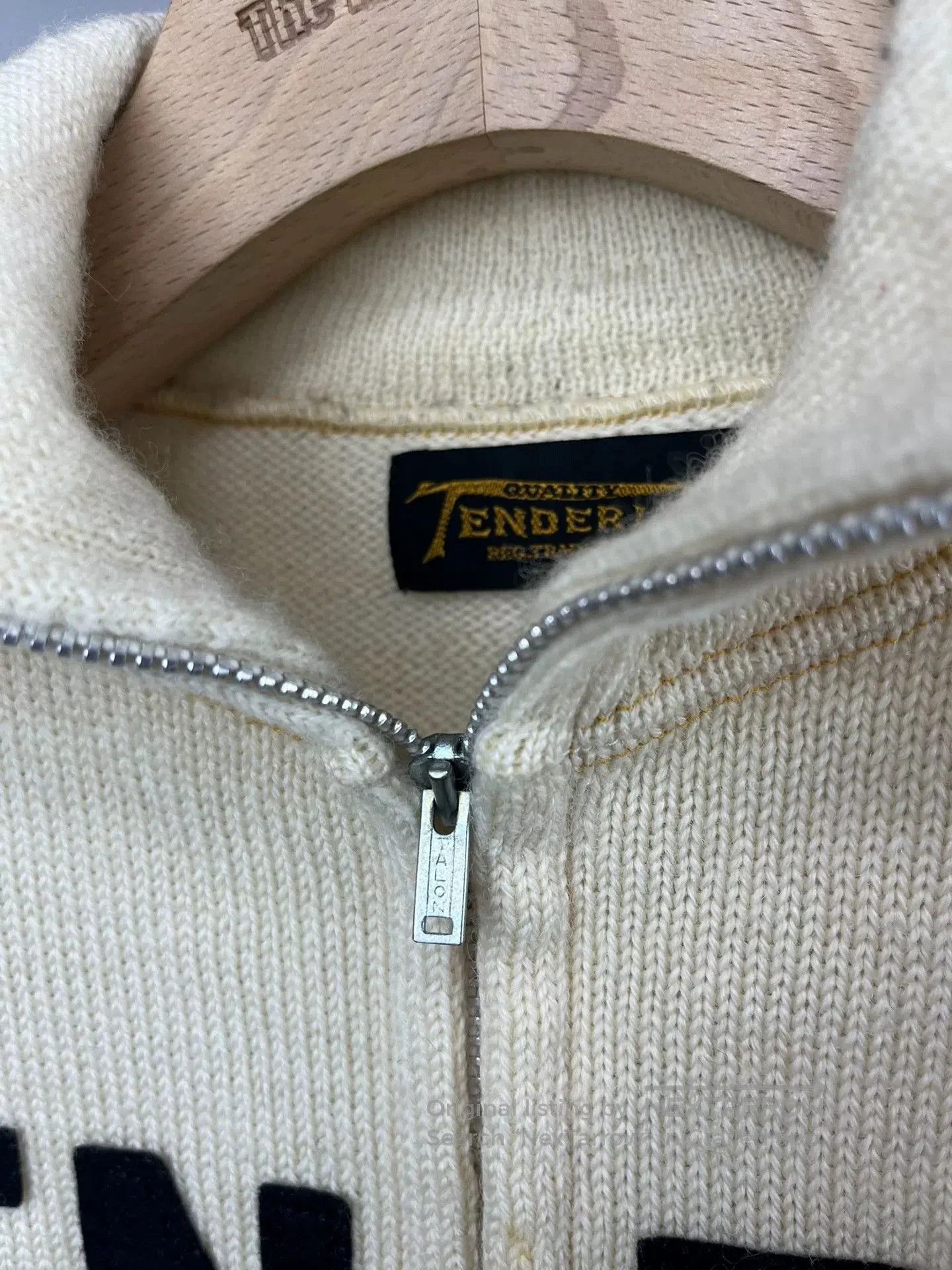 Tenderloin Stylish Zip Sweater with Contrast Sleeves. Size US M / EU 48-50 / 2 - 3 Thumbnail