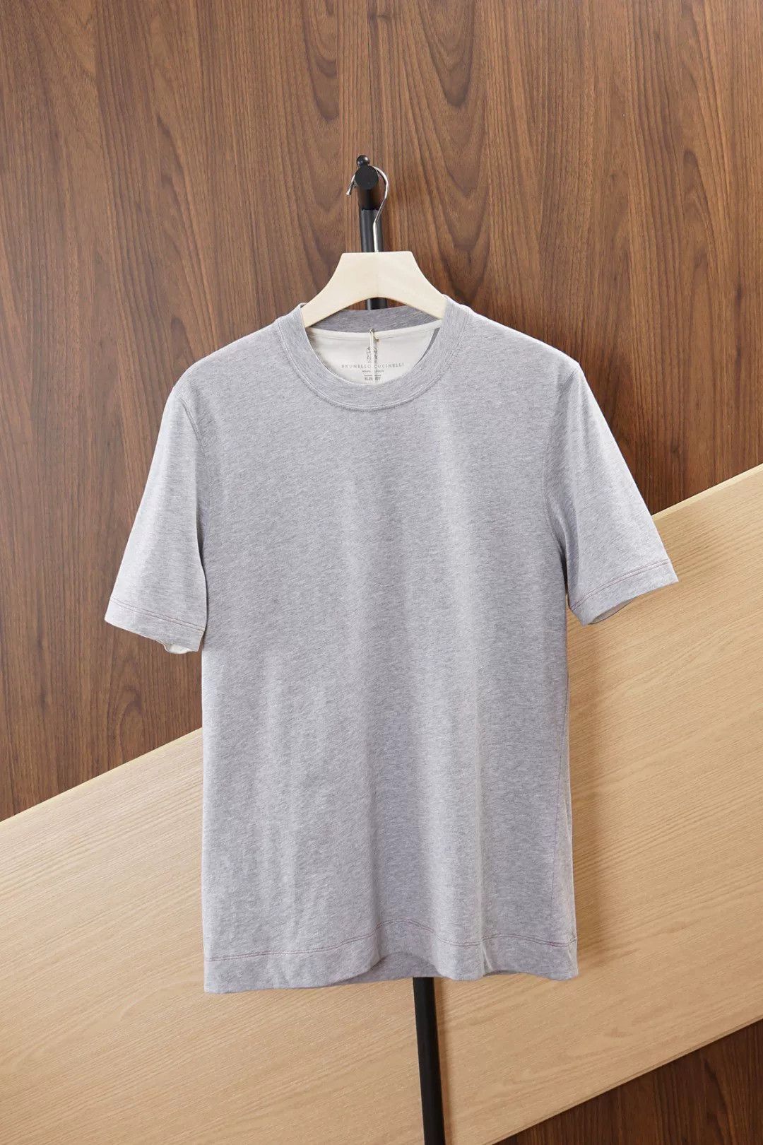 Brunello Cucinelli Brunello Cucinelli Gray Short Sleeve T-Shirt Size US M / EU 48-50 / 2 - 1 Thumbnail