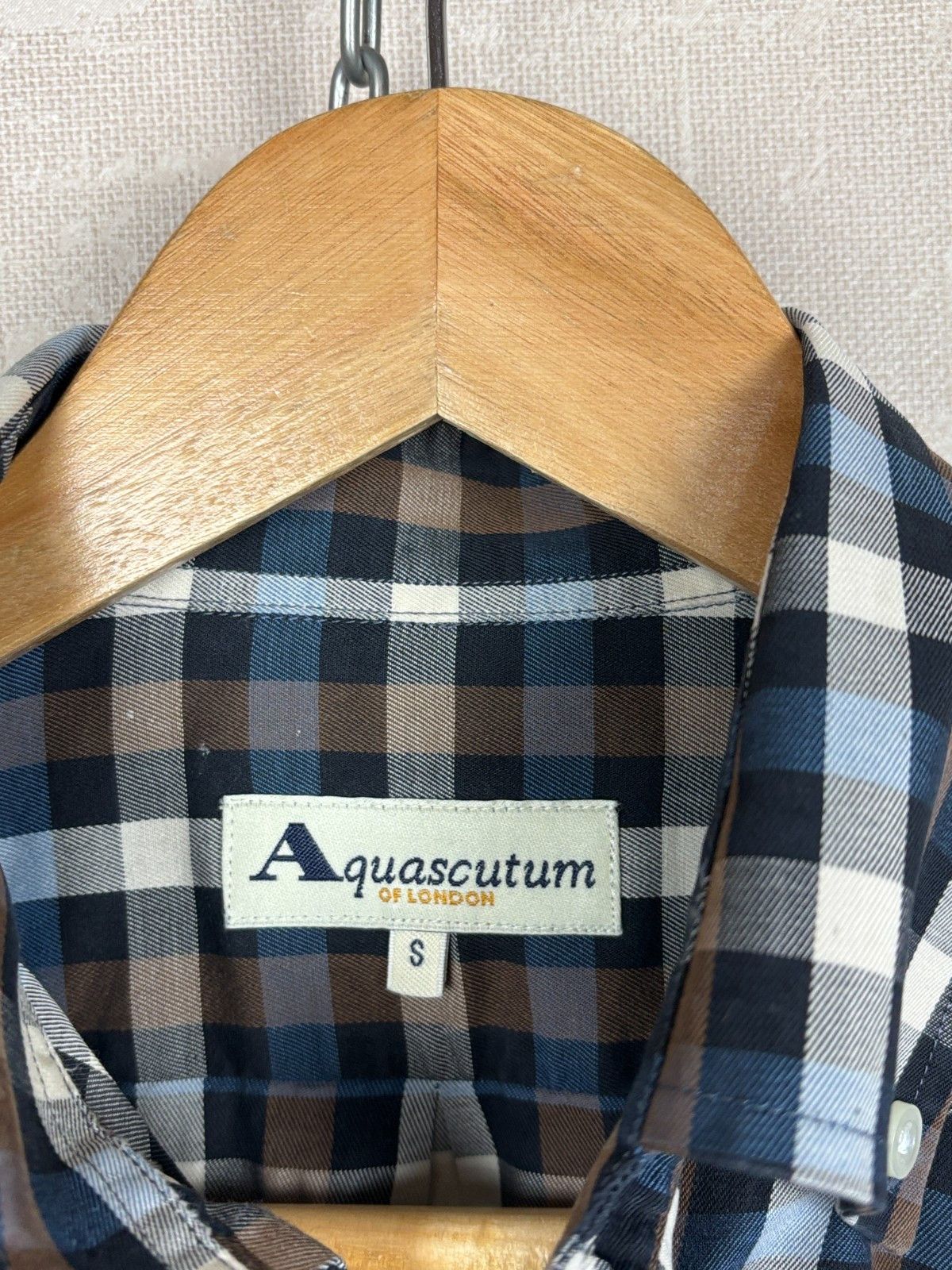 Aquascutum VTG Aquascutum of London Check Shirt Pocket Shirt Size US S / EU 44-46 / 1 - 9 Thumbnail