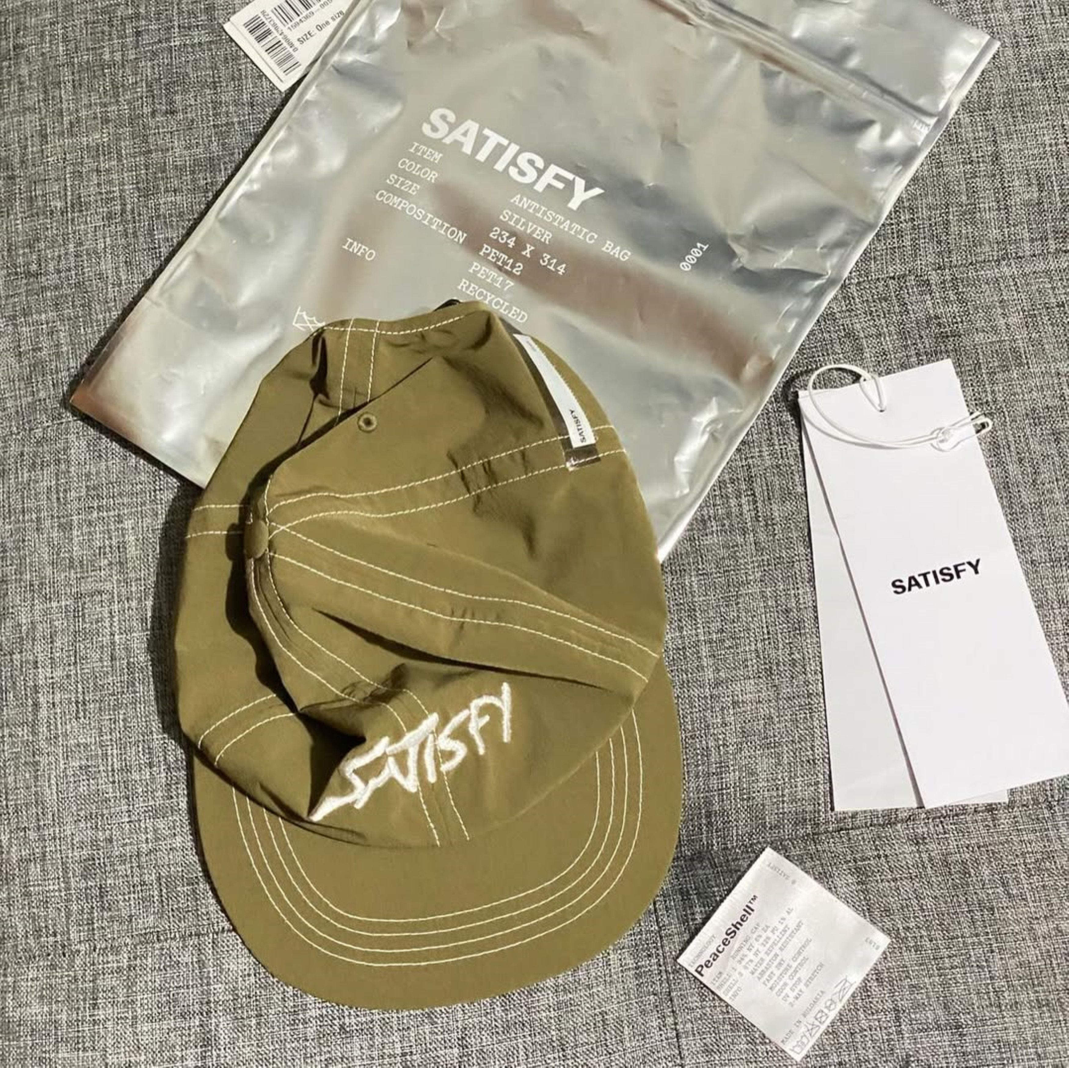 SATISFY PeaceShell™ キャップ オリーブ Satisfy Satisfy Peaceshell Cap Olive SS24 | Grailed