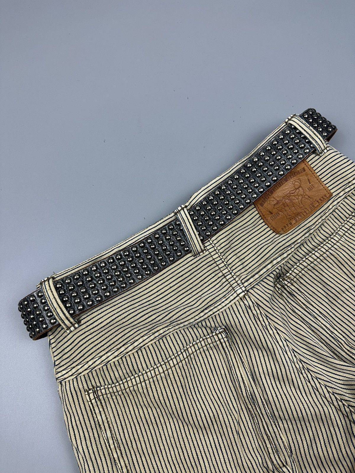 Boycott × Vintage Vintage Boycott Multi Studded Leather Belts Size 34 - 6 Thumbnail