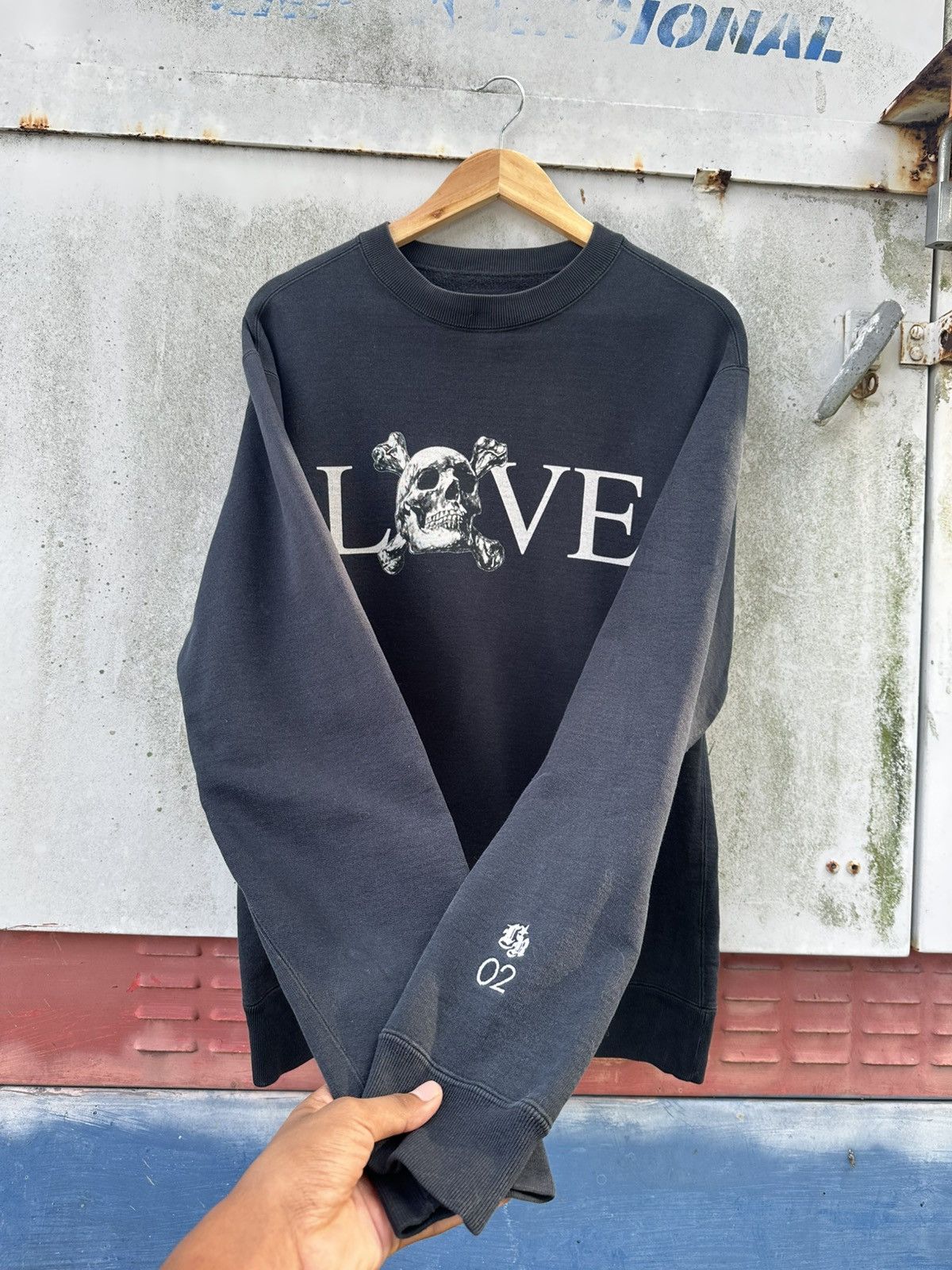 Vintage Thrashed Vintage Faded Lowrider Love Big Cross Sweater Size US M / EU 48-50 / 2 - 5 Thumbnail