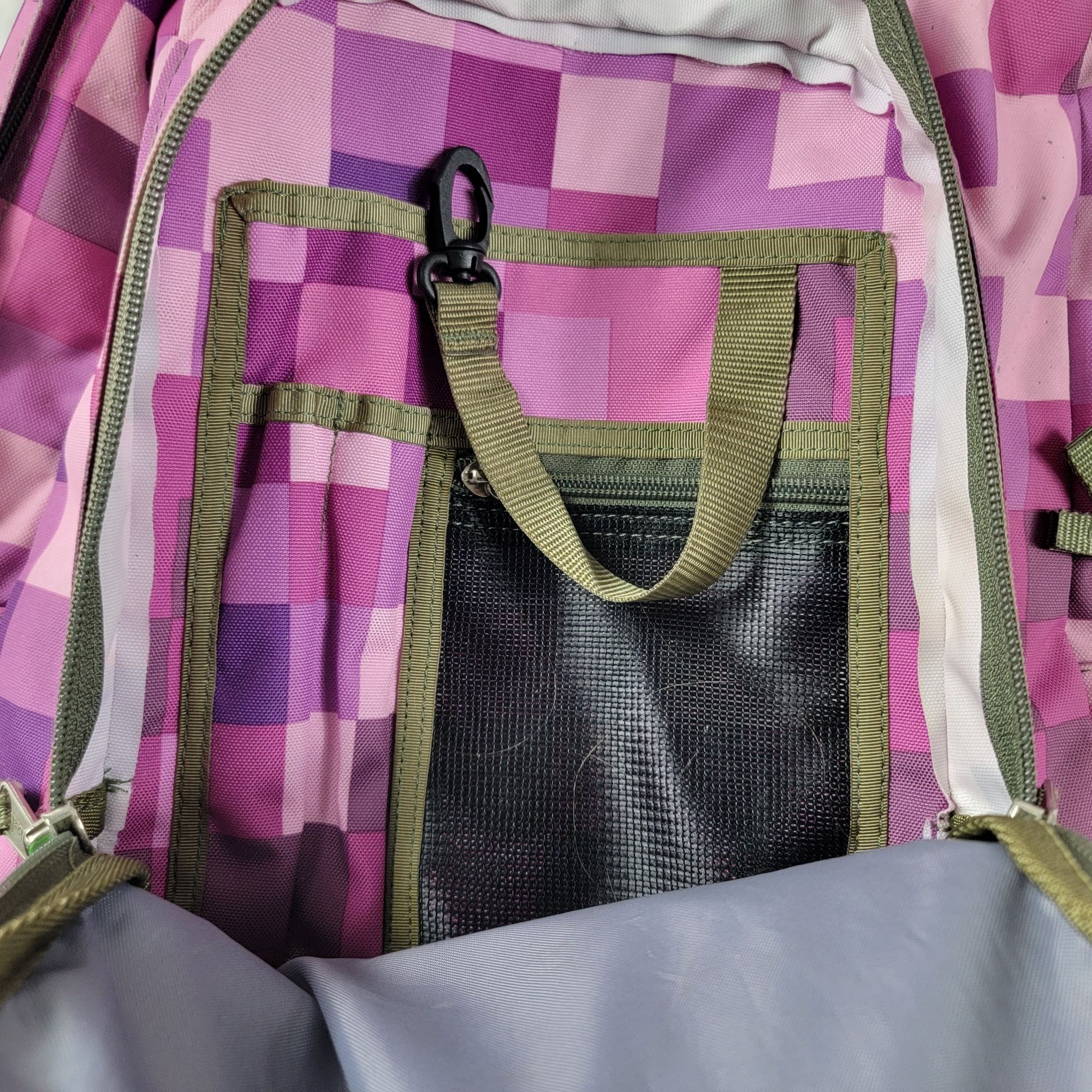 L.L. Bean LL Bean Pink Purple Checkered Backpack School College Outdoo Size ONE SIZE - 7 Thumbnail