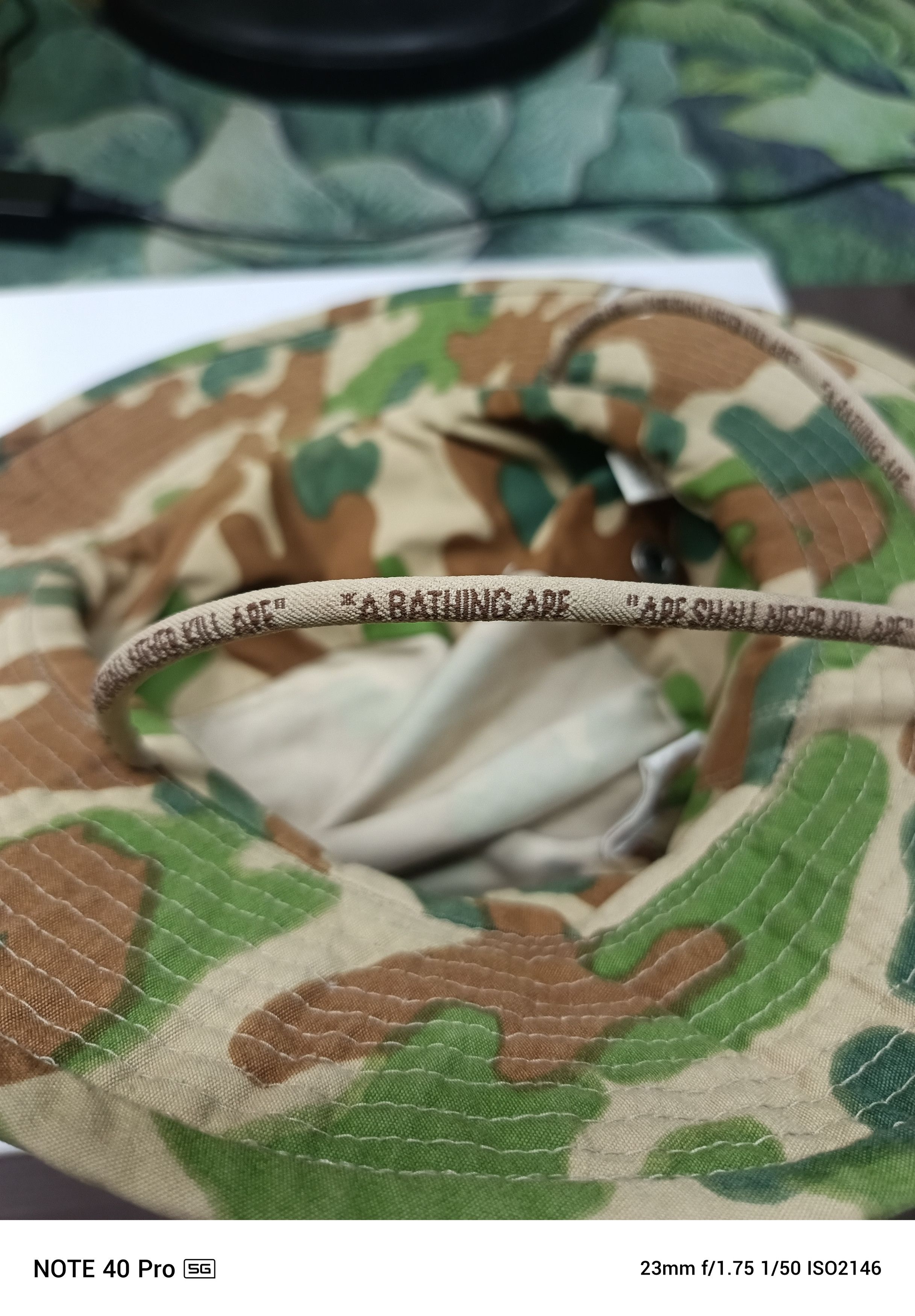 Bape Puzzle Camo Bucket Hat Size ONE SIZE - 5 Thumbnail