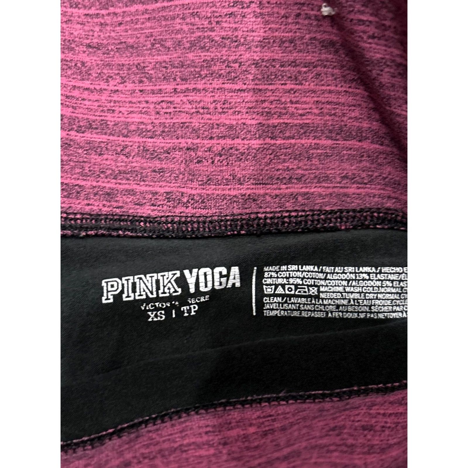 Pinko PINK Leggings Womens XS Cotton Blend Ankle Yoga Stretch Black Purple A13 Size 26" / US 2 / IT 38 - 2 Thumbnail