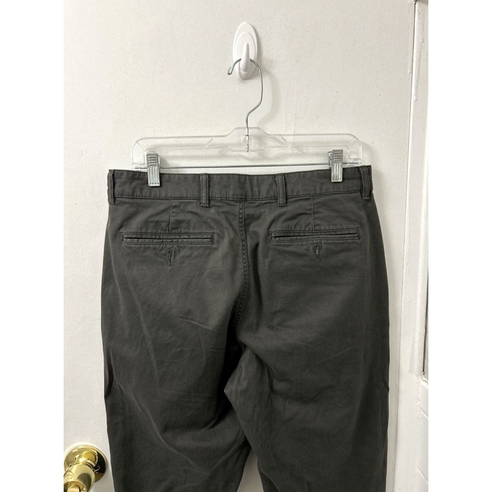Vintage L.L.Bean Khakis Pants Mens Gray 32x28 Standard Fit Chino Stretch Size US 32 / EU 48 - 7 Thumbnail