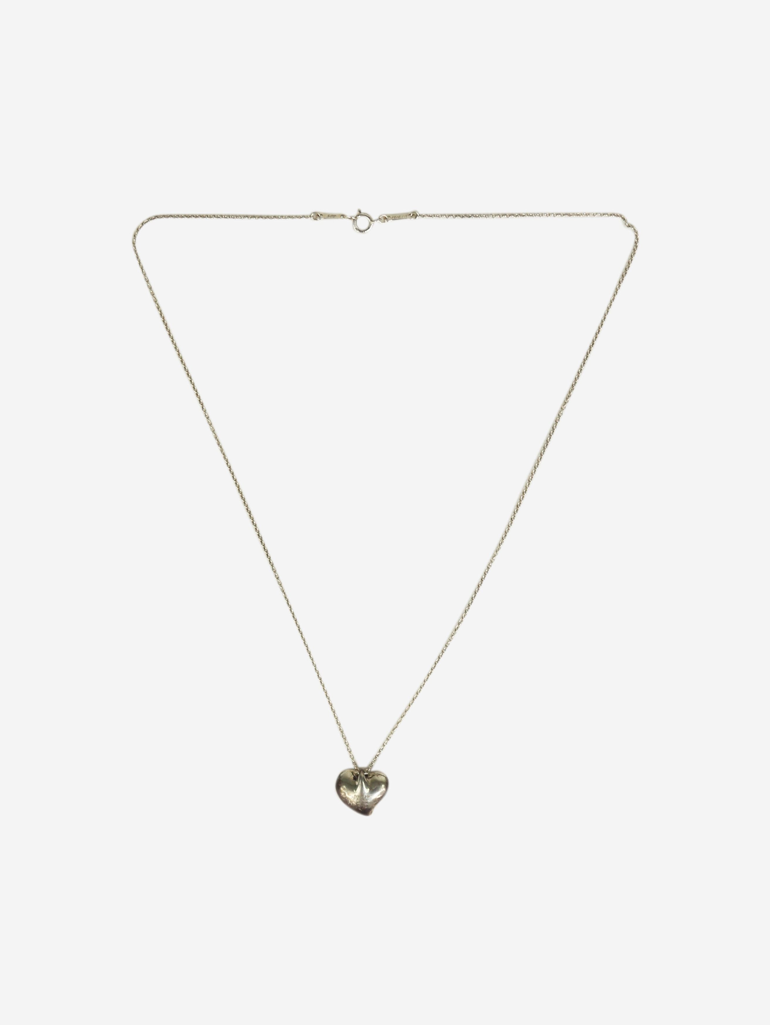 Sterling silver heart necklace