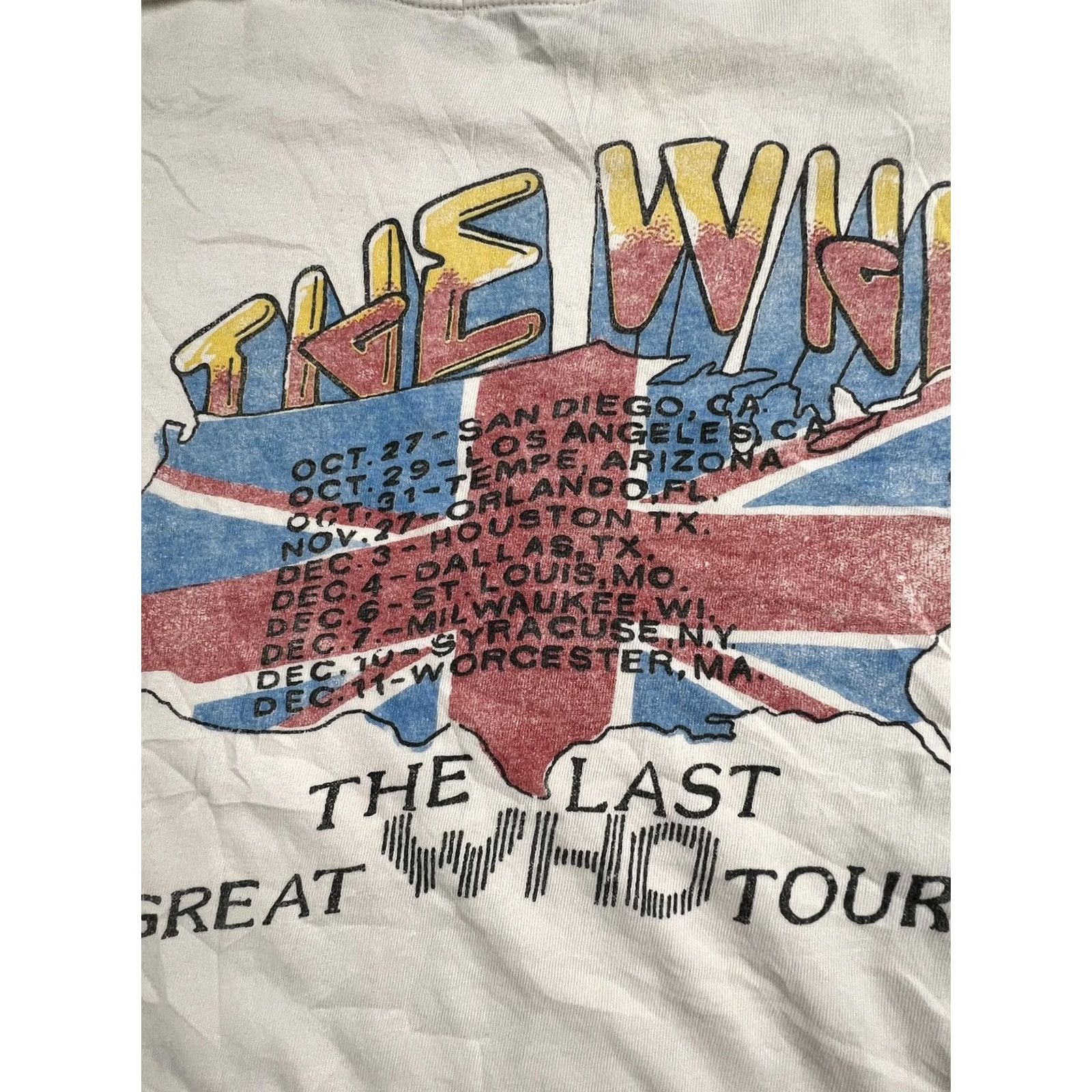 Vintage VINTAGE Daydreamer Shirt White The Who In America Tour Graphic Tee Band VTG Read Size US S / EU 44-46 / 1 - 6 Thumbnail