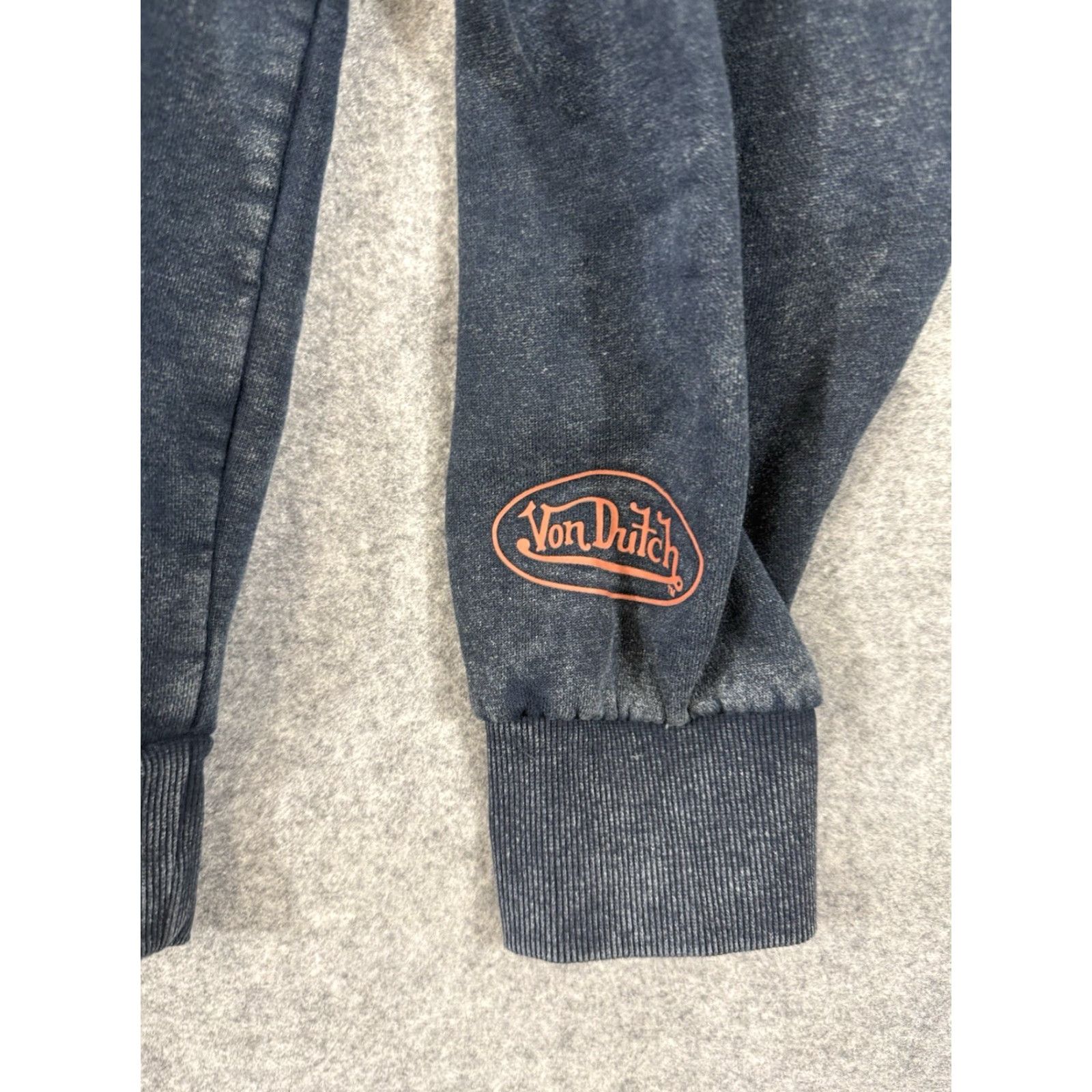Von Dutch VINTAGE Von Dutch Motorcycles Hoodie Sweatshirt Men Sz S Blue Pullover Double Sided NWT Size US S / EU 44-46 / 1 - 5 Thumbnail