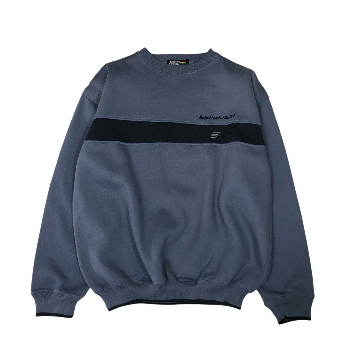 Japanese Brand 📌Vintage Sweatshirt Benetton Formula 1 Big Logo Size US M / EU 48-50 / 2 - 1 Thumbnail