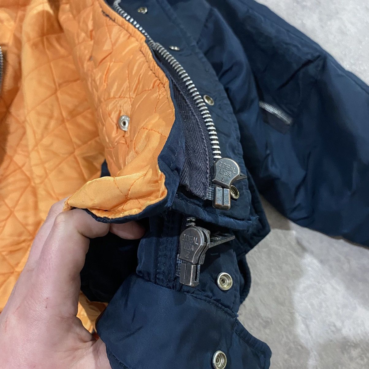 Schott Vintage Schott Flyer Bomber Navy w/ Removable Vest Lining Size US S / EU 44-46 / 1 - 4 Thumbnail