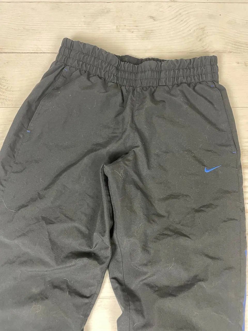 Nike Vintage Nike Nylon Track Pants 00s Swoosh Striped Drill Y2K Size US 32 / EU 48 - 10 Thumbnail