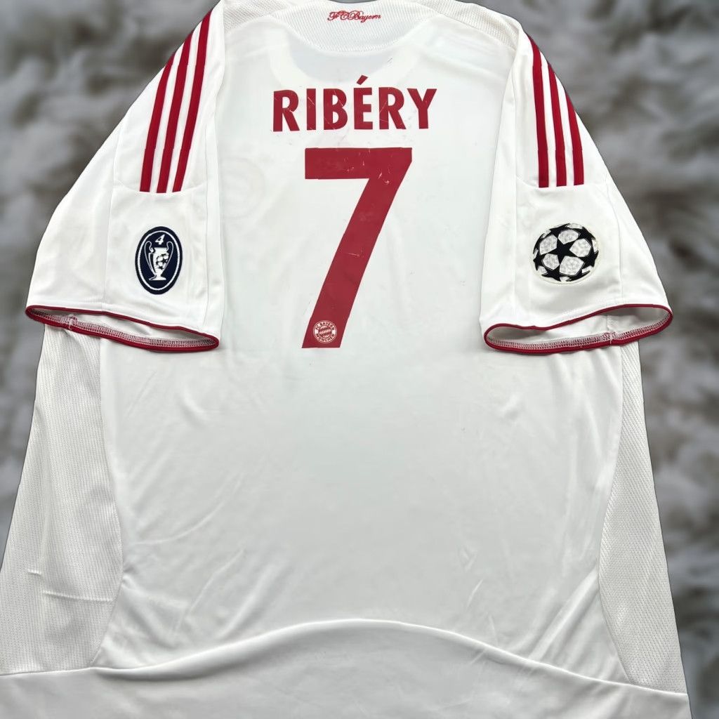 Adidas adidas Bayern Munich 2008 2009 Third Franck Ribery Football Jersey Mens XL white T-Shirt Athletic Jersey Mens XL adidas Size US XL / EU 56 / 4 - 1 Thumbnail