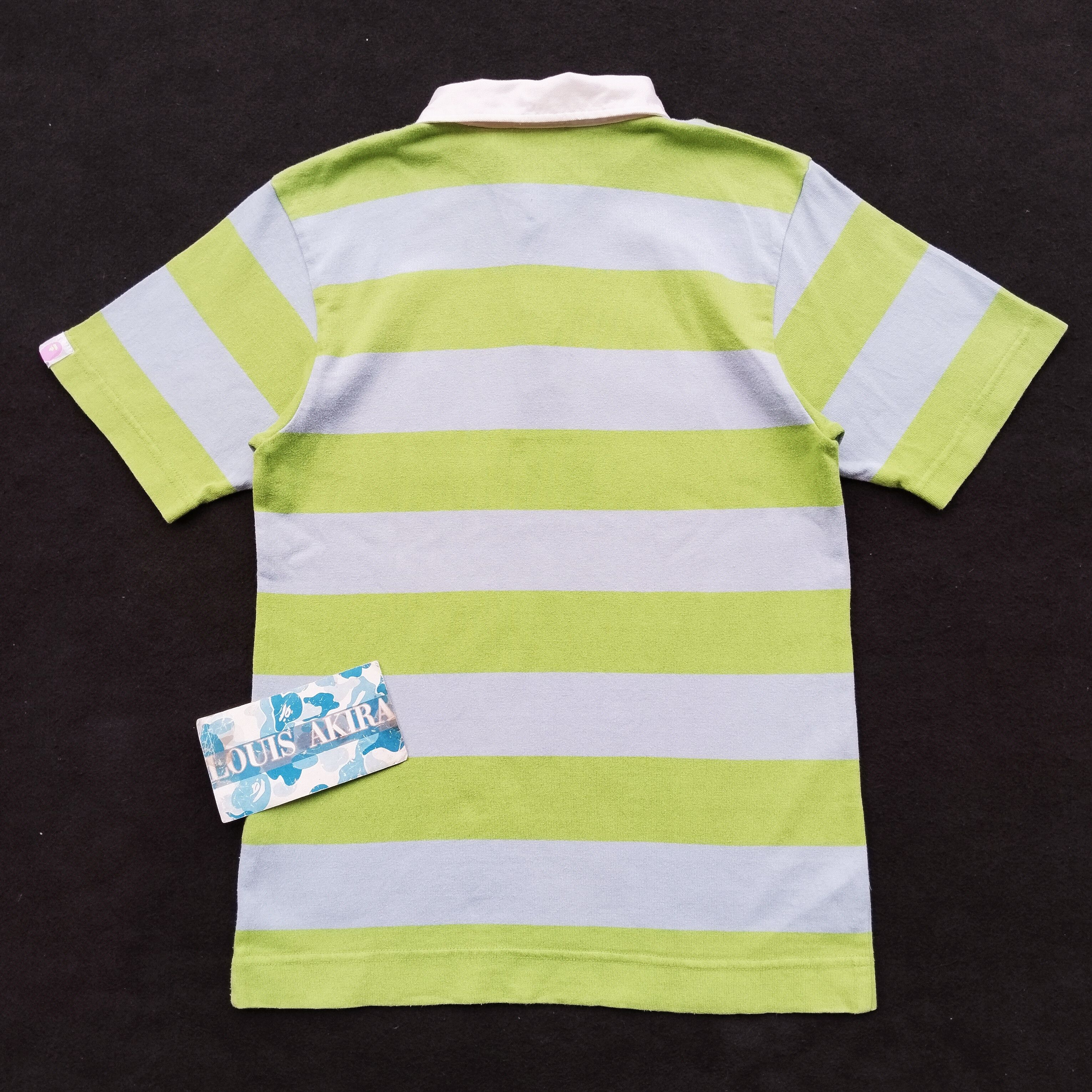 Bape Striped Polo (2006) Size S / US 4 / IT 40 - 5 Thumbnail