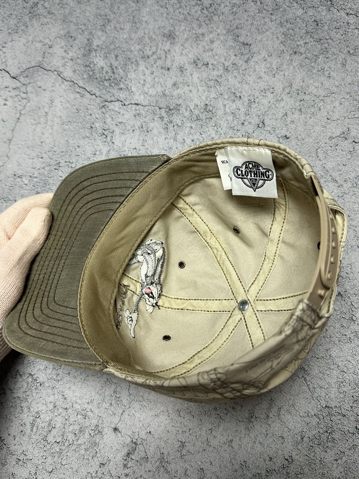 Acme Clothing × Vintage × Warner Bros Vintage 1991 Warner Bros Acme Clothing Cap Size ONE SIZE - 14 Thumbnail
