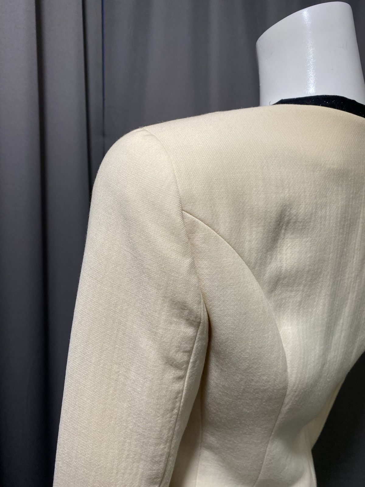 Balenciaga A/W 1992 Archive Balenciaga Ledix Rectangle Neck Jacket Size S / US 4 / IT 40 - 4 Thumbnail