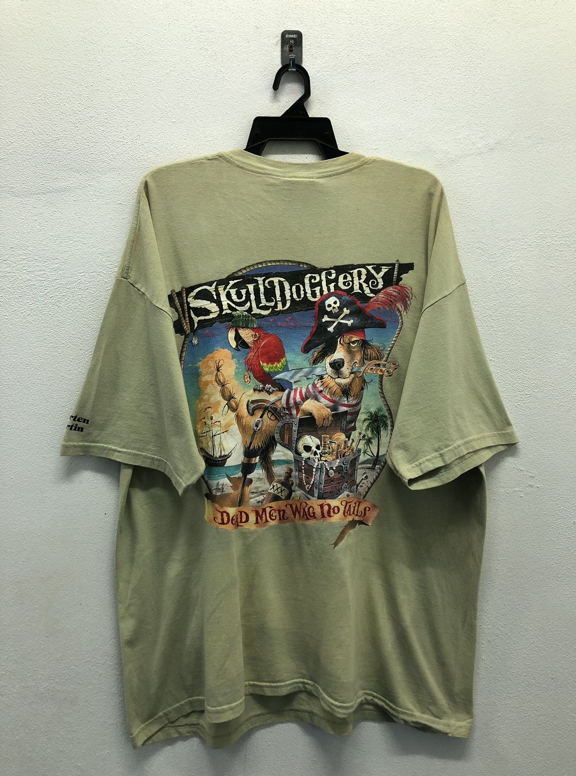 Caribbean Caribbean Soul Skull Dig Gery Dead Men Wag No Tails T-Shirt Size US XXL / EU 58 / 5 - 1 Thumbnail