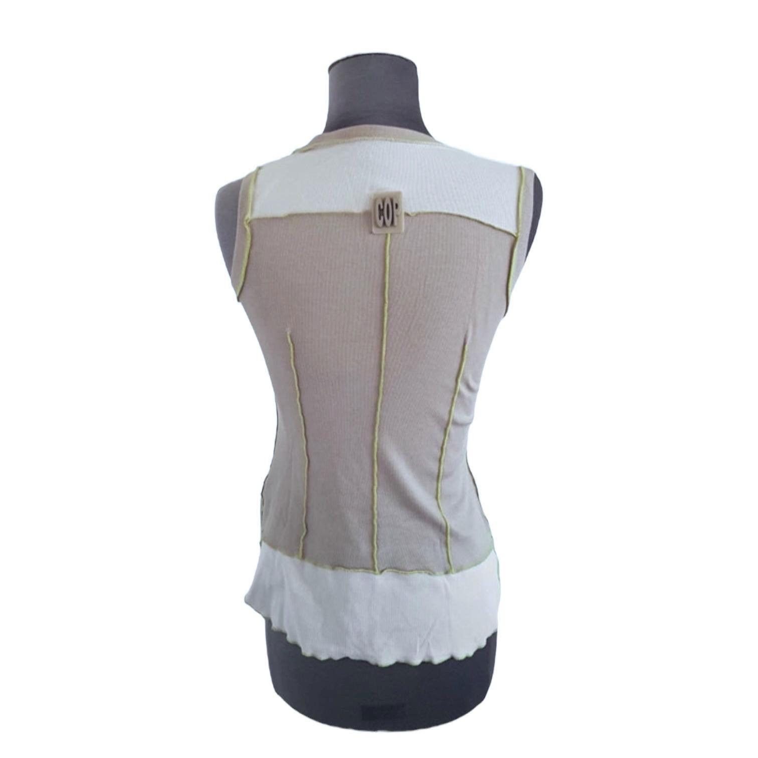 Cop Copine The Cop Copine Sleeveless Zipped Top Size ONE SIZE - 2 Thumbnail