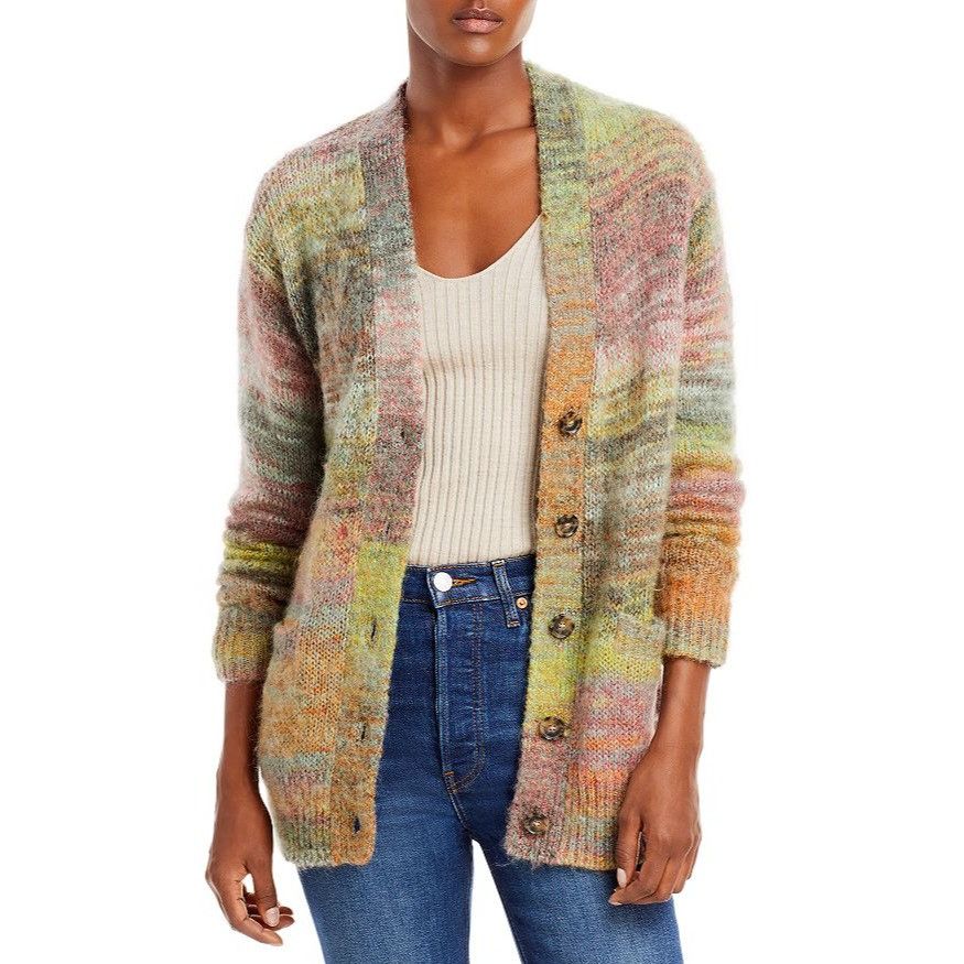 Image of Redone $495 NWT Re/done 90's Oversize Dye Cardigan Size S, Women's