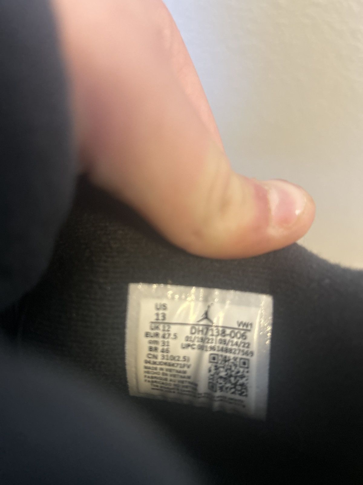 Jordan Brand Black Canvas Jordan 4s Size US 13 / EU 46 - 7 Thumbnail