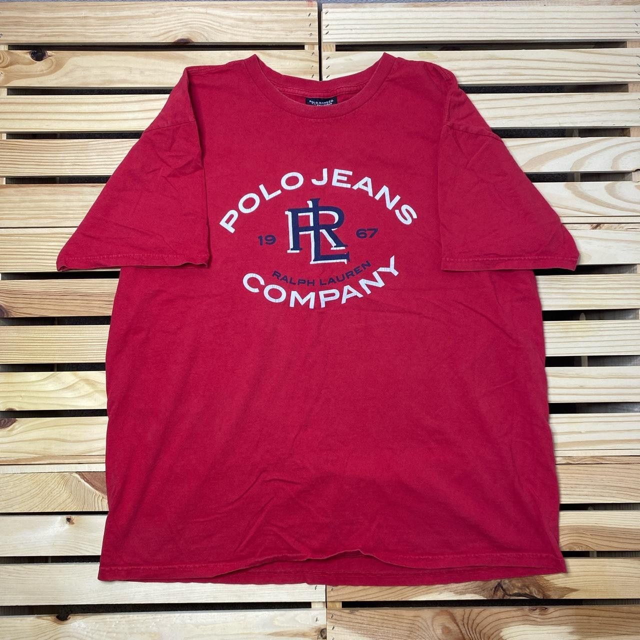 Polo Ralph Lauren Vintage Polo Jeans Co. Ralph Lauren Red Tee Size Large Size US L / EU 52-54 / 3 - 1 Thumbnail