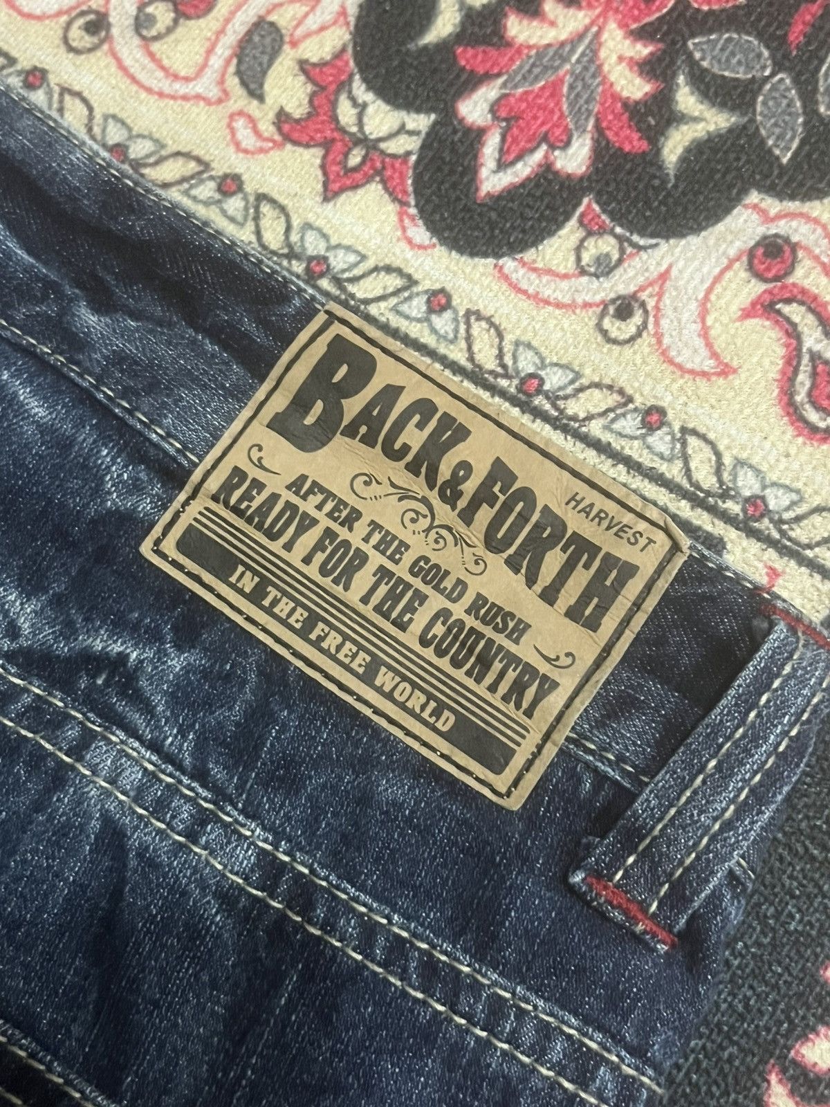 Le Grande Bleu (L.G.B.) Back & Forth Dark Blue Ripped Frayed Leg Loose Baggy Jeans Size US 36 / EU 52 - 7 Thumbnail