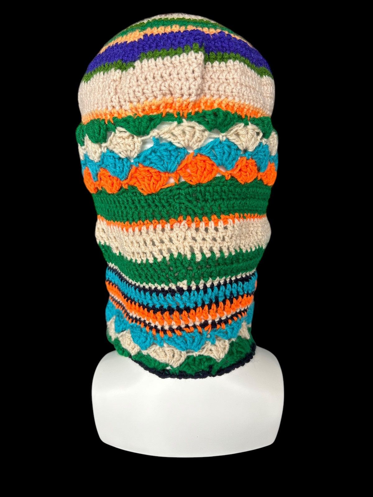 Japanese Brand × Kapital × Vintage Very Rare Crochet Knitted Handmade Balaclava Masked ☠️☠️ Size ONE SIZE - 12 Thumbnail