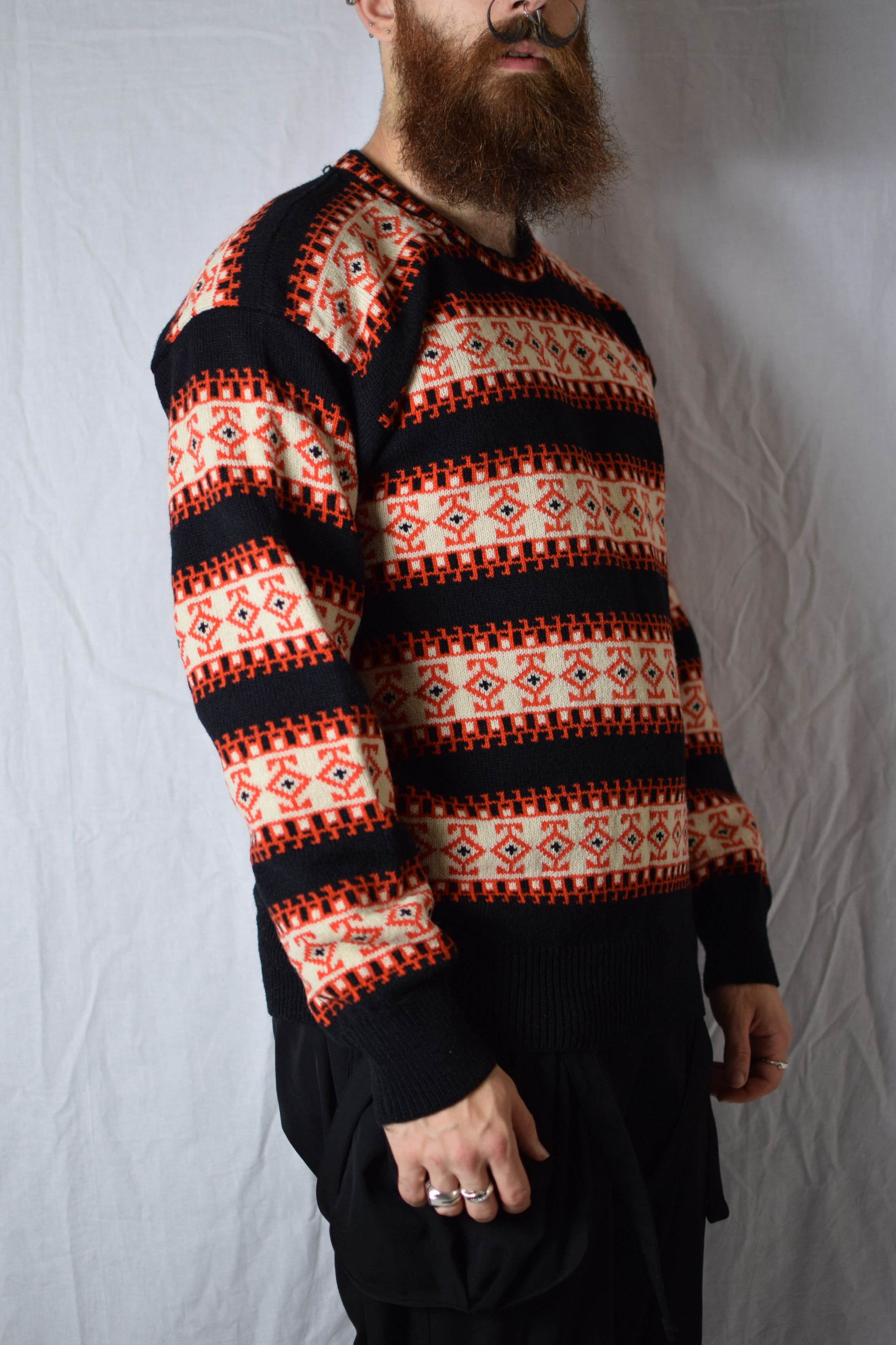 Yohji Yamamoto YYPH AW89 Ethnic Knit Size US L / EU 52-54 / 3 - 5 Thumbnail