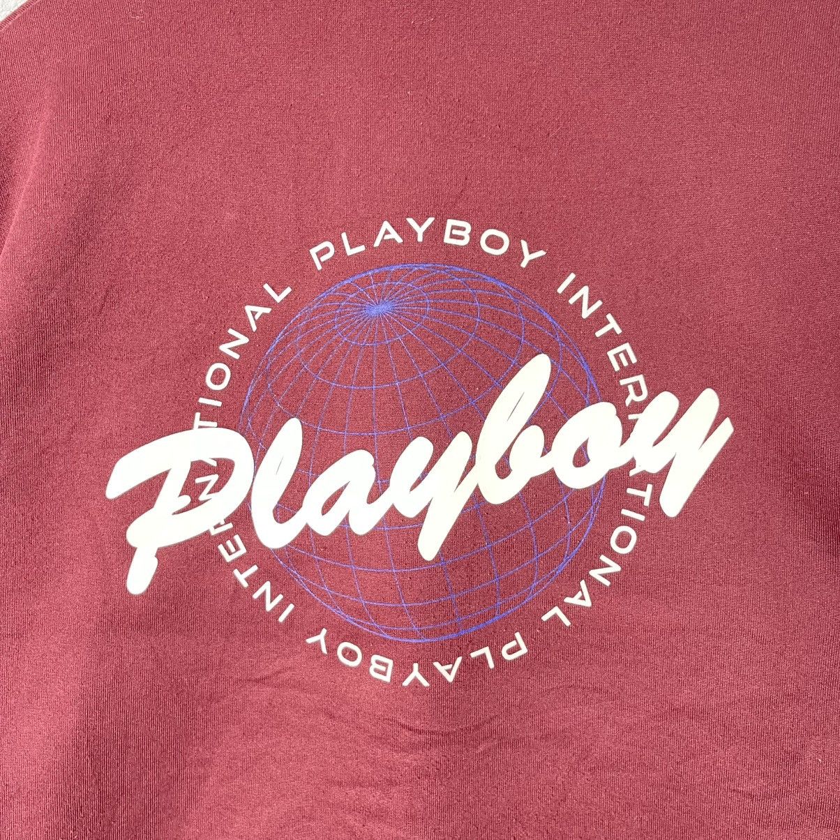 Playboy Playboy International Back Logo Fleece Sweatshirt Size US M / EU 48-50 / 2 - 2 Thumbnail