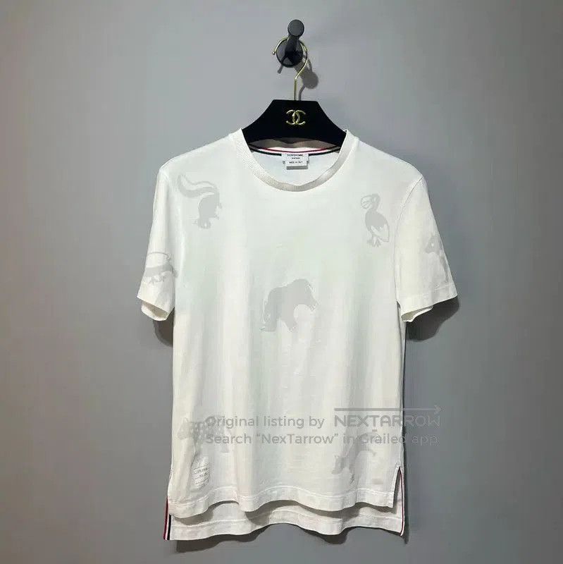 Thom Browne Thom Browne White Cotton Women's T-Shirt . Size S / US 4 / IT 40 - 1 Thumbnail
