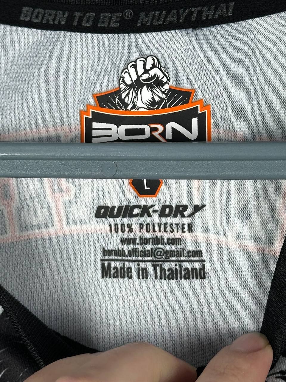 Vintage Muay Thai Fight Born Training Sport Rush Guard T Shirt Size US L / EU 52-54 / 3 - 8 Thumbnail