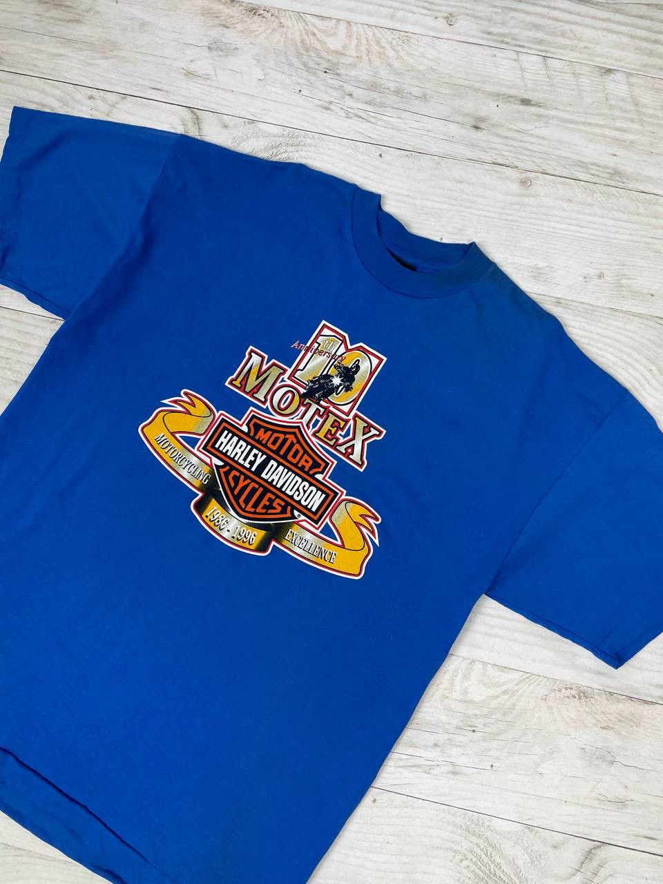 Harley Davidson Vintage Harley Davidson Motorcycles 10Th Anniversary T-Shirt Size US XL / EU 56 / 4 - 3 Thumbnail