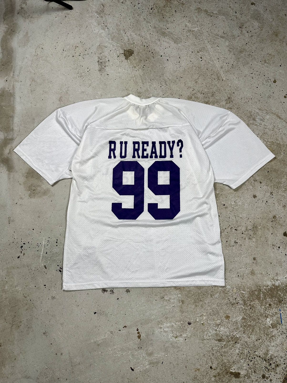 Universal Studios × Vintage Vintage 90s Universal Studios Escape #99 Jersey White Nylon Size US XL / EU 56 / 4 - 2 Thumbnail