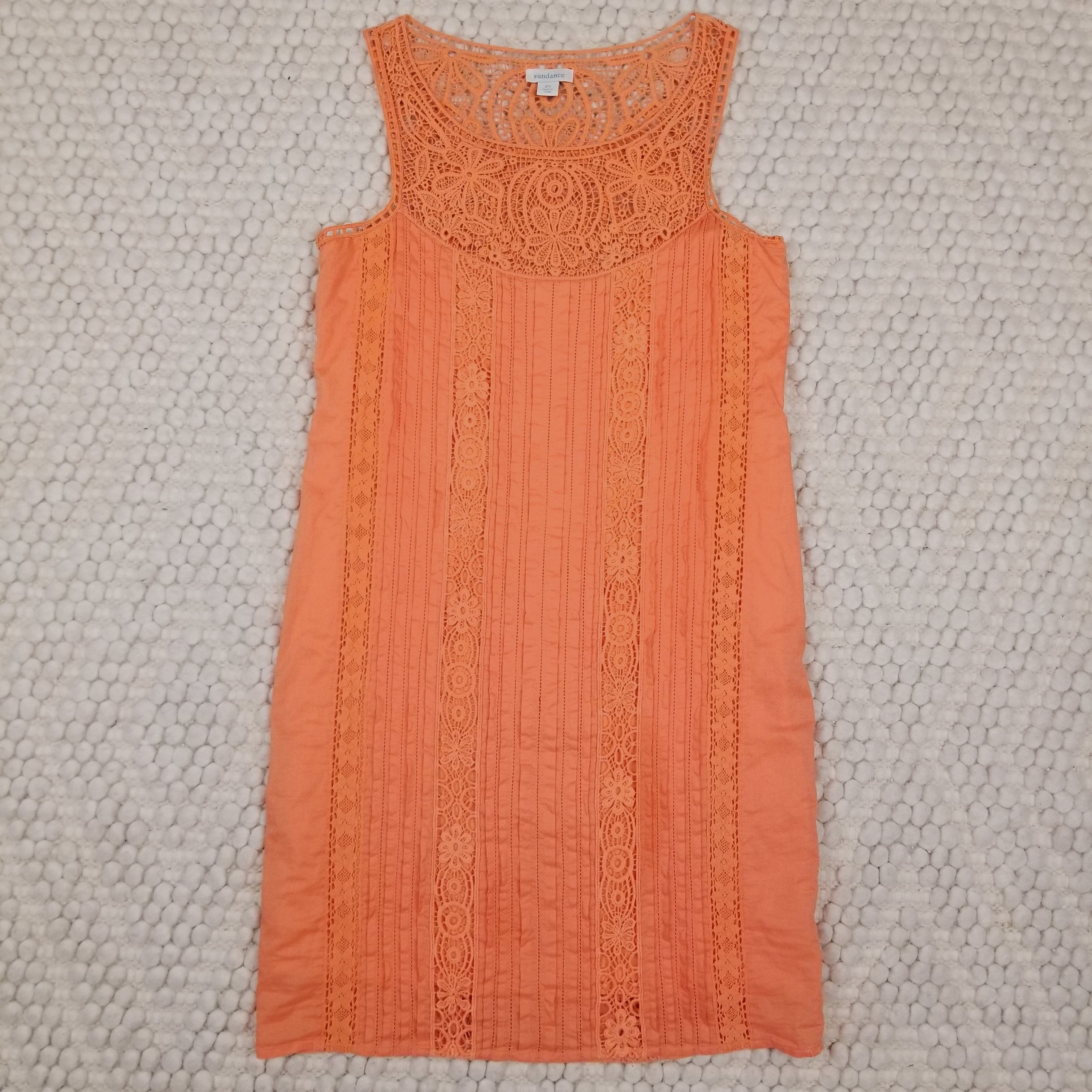 Other Sundance Amira Cotton Lace Dress Apricot Size XS / US 0-2 / IT 36-38 - 6 Thumbnail