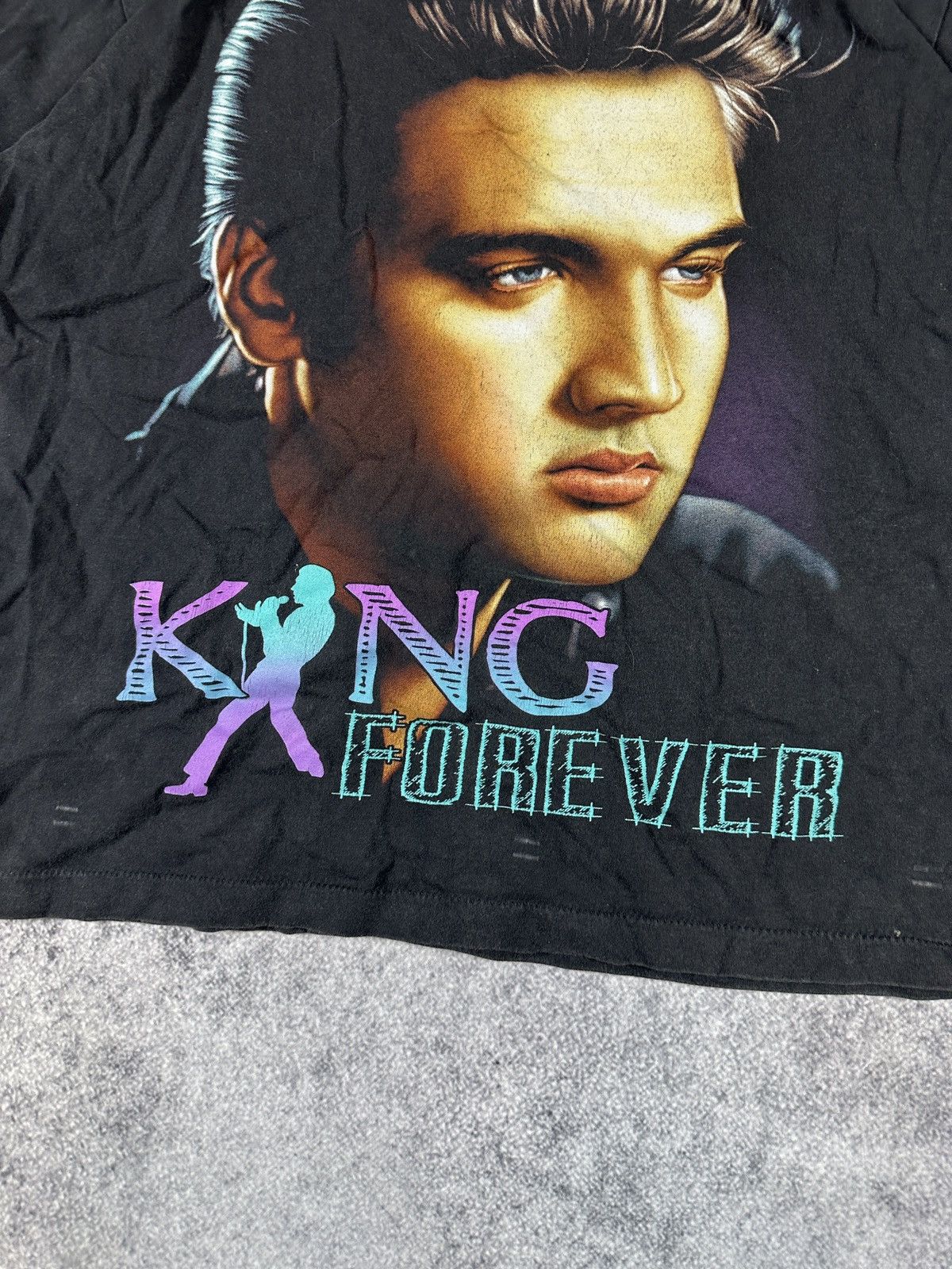 Band Tees Vintage Elvis 90s T-shirt Bands Tees Streetwear USA L Rock Size US L / EU 52-54 / 3 - 2 Thumbnail