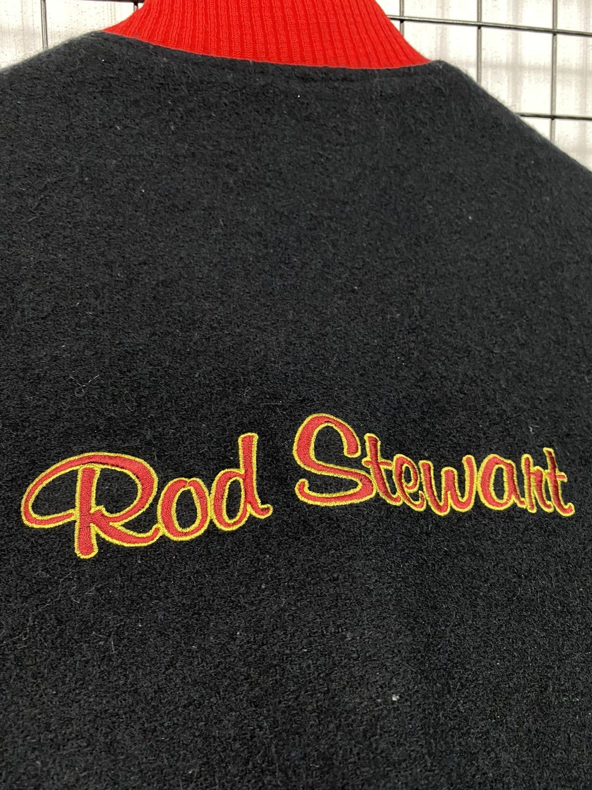 Band Tees × Vintage Super Rare Rod Stewart “Smiler” (album 1974) Varsity jacket Size US L / EU 52-54 / 3 - 20 Thumbnail