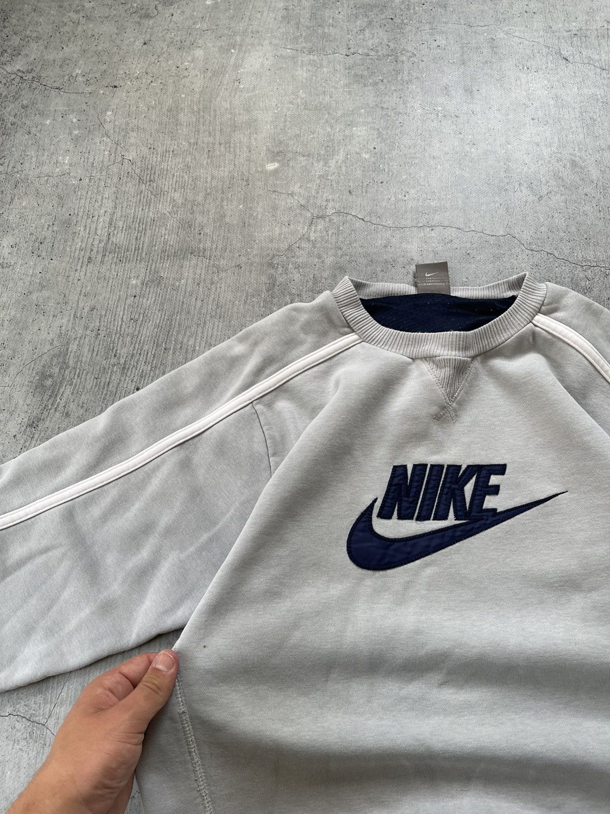 Nike × Vintage Nike Vintage Y2k Big Logo Sweathirt Size US S / EU 44-46 / 1 - 5 Thumbnail