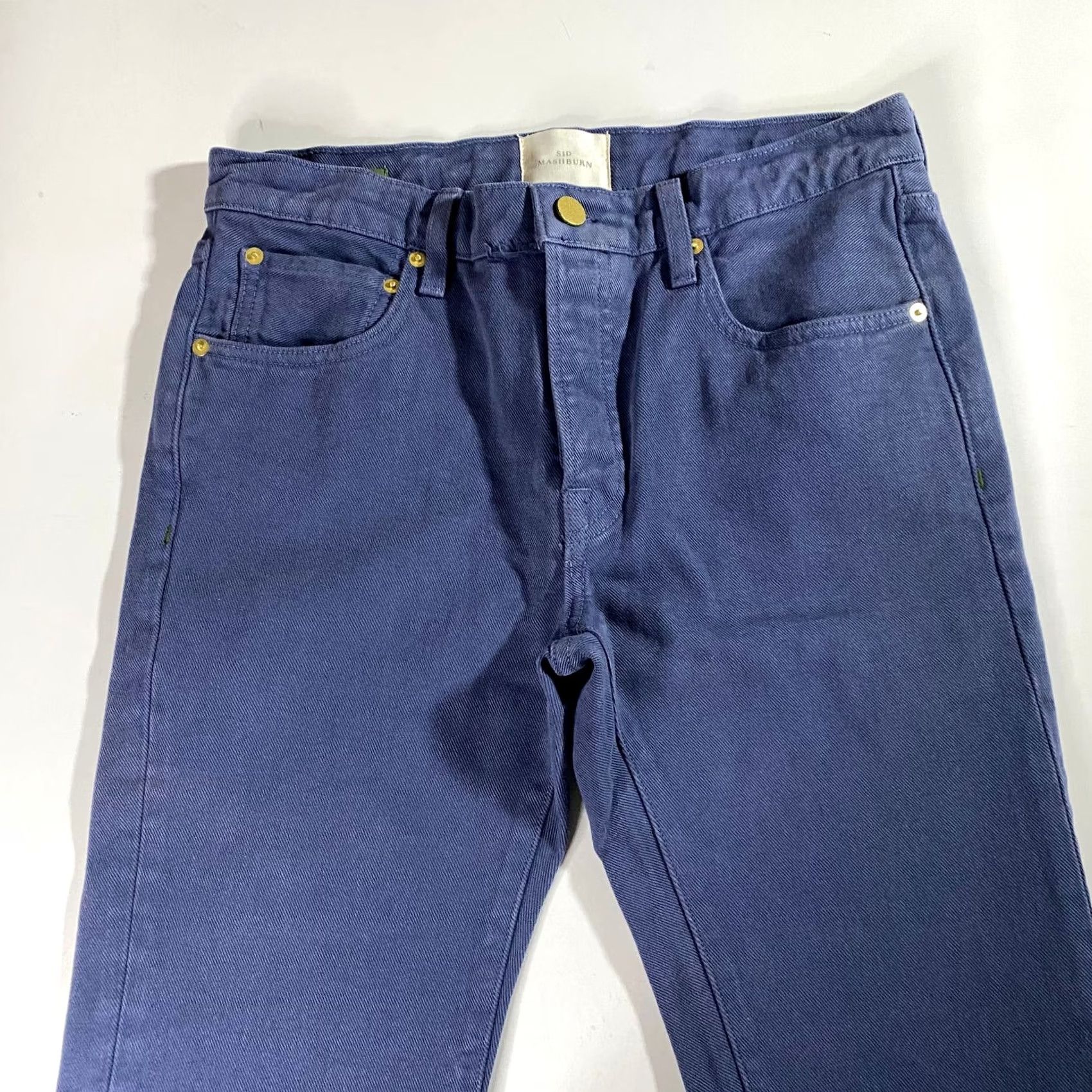 Sid Mashburn Sid Mashburn Pants Blue Canvas Slim Straight Men 28x30 Size US 28 / EU 44 - 2 Thumbnail