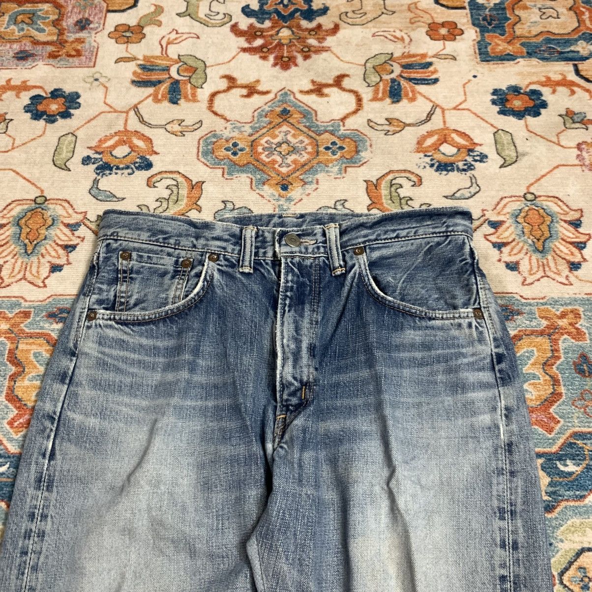 Edwin vintage 90s Edwin 505 distressed selvedge redline jeansdenim Size US 30 / EU 46 - 3 Thumbnail