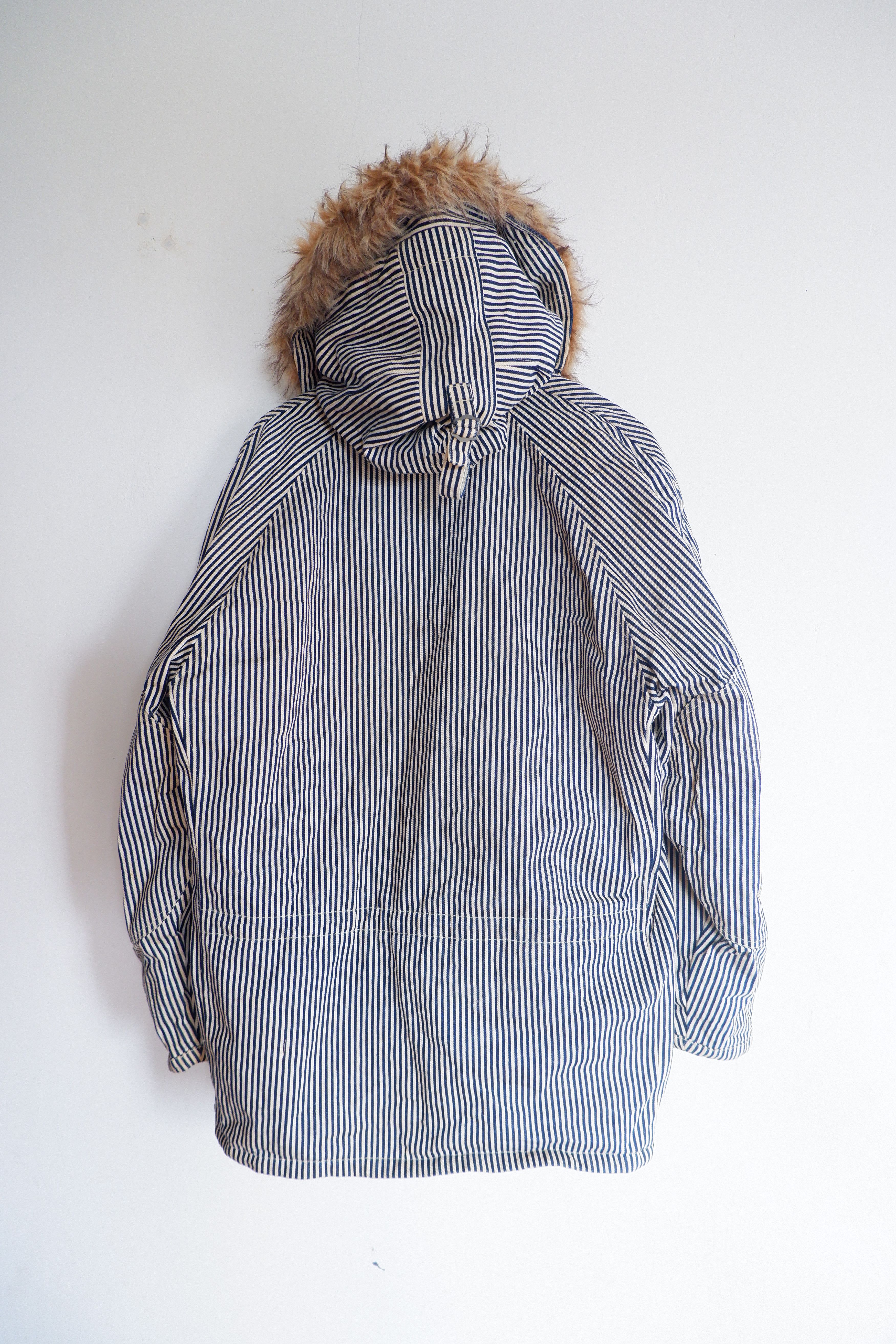 If Six Was Nine Vintage Pearl Diver Hickory Fur Parka Hoodie Size US M / EU 48-50 / 2 - 2 Thumbnail