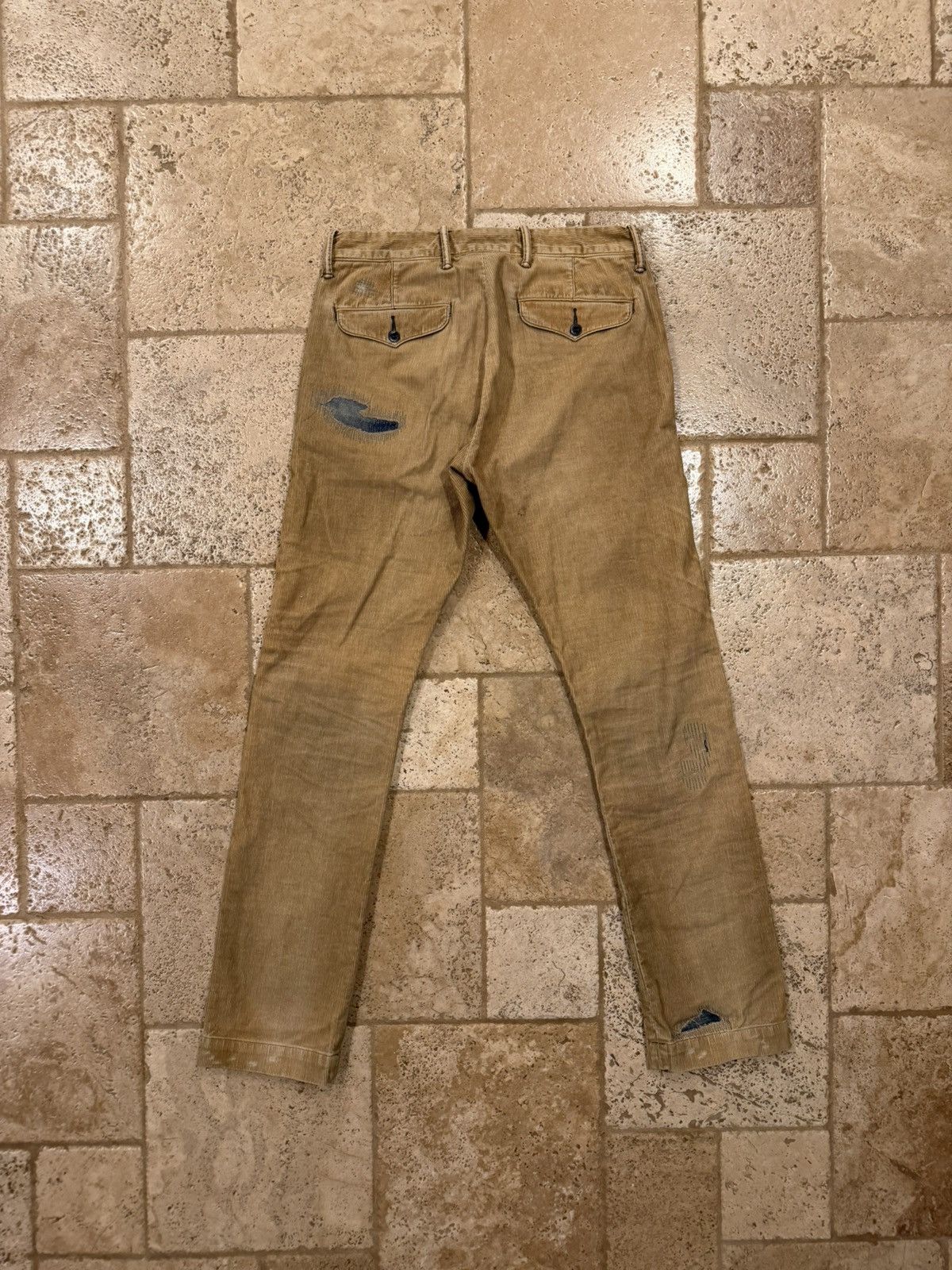 RRL Ralph Lauren RRL Ralph Lauren Field Patchwork Corduroy Trouser Pants Size US 32 / EU 48 - 8 Thumbnail