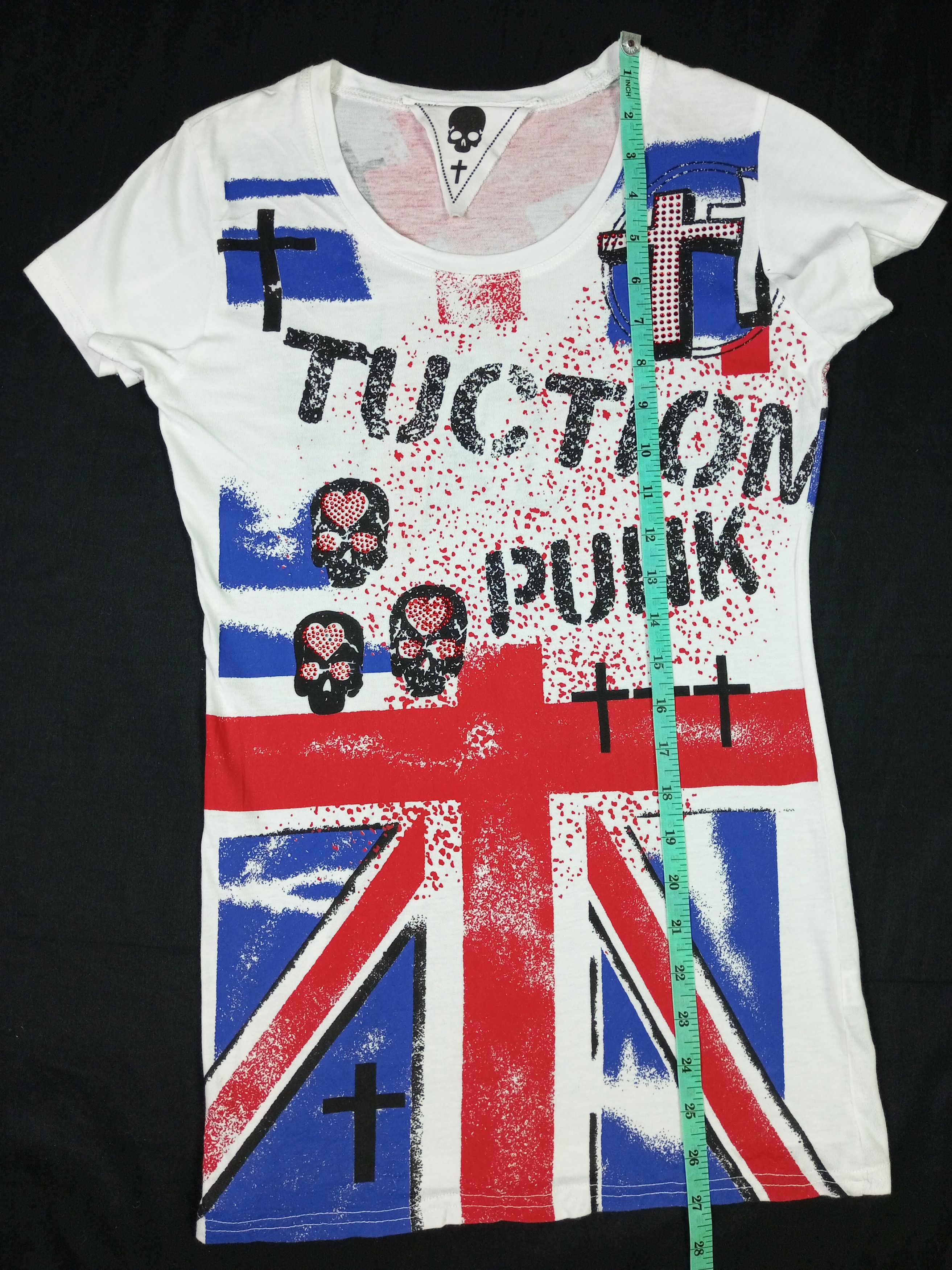 Japanese Brand ☠️TUCTION PUNK Style Skull And Cross Pattern 🕸️ Size S / US 4 / IT 40 - 10 Thumbnail