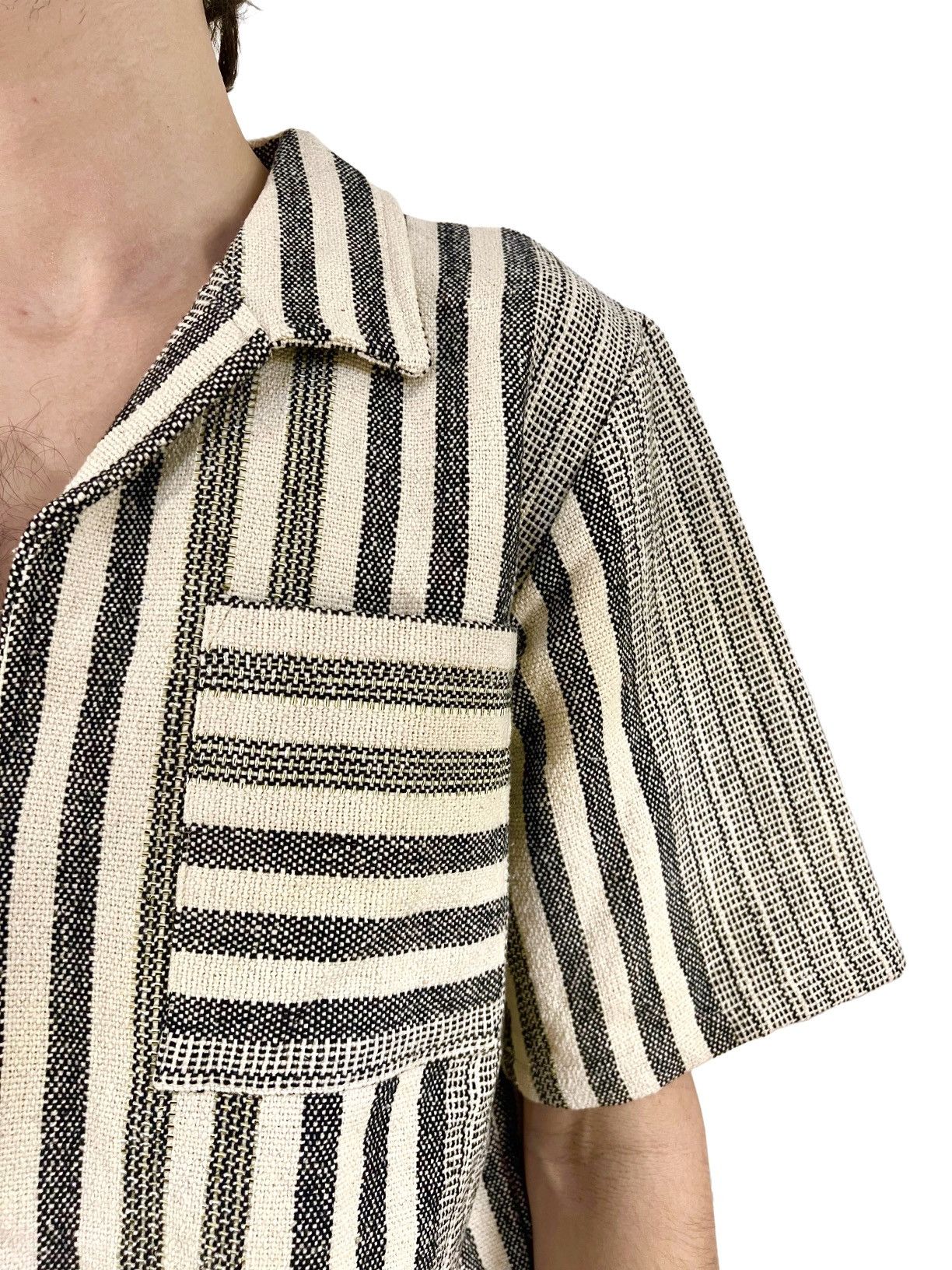 Handmade × Vintage Raga Man Hand embroidered Zip-up Shirt Size US XL / EU 56 / 4 - 6 Thumbnail