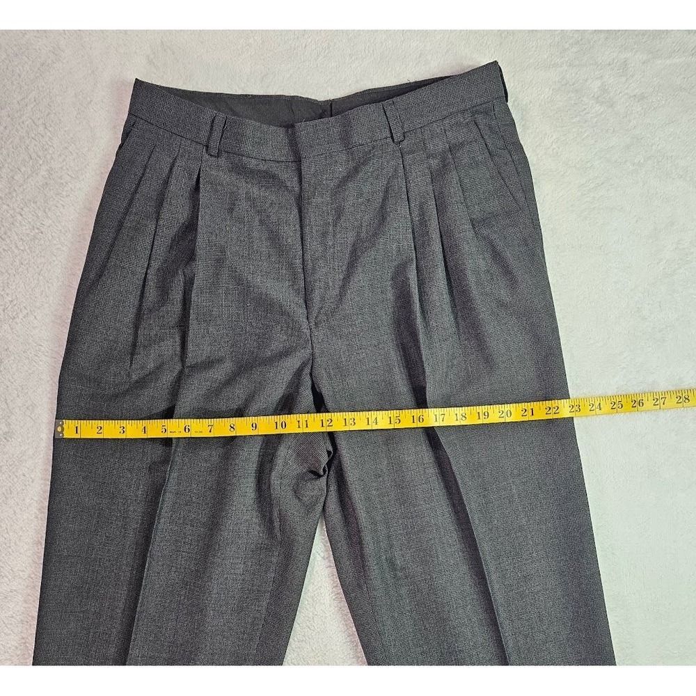 City Streets City Streets Mens Charcoal Grey Double Breasted Pleated Size 46R - 5 Thumbnail
