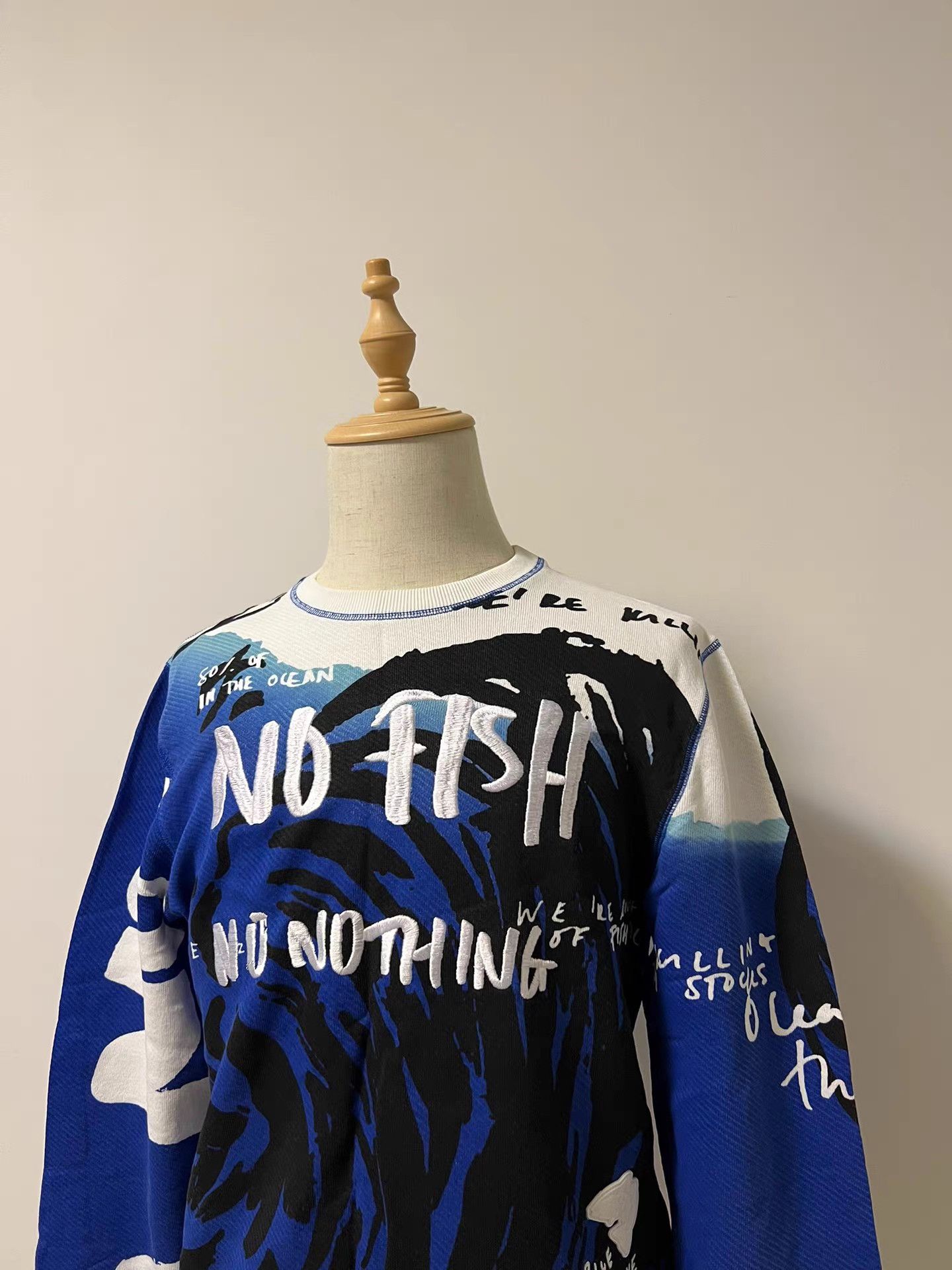 Kenzo Kenzo Ocean Letter Print Sweatshirt Runway Edition K9 Size US XL / EU 56 / 4 - 3 Thumbnail
