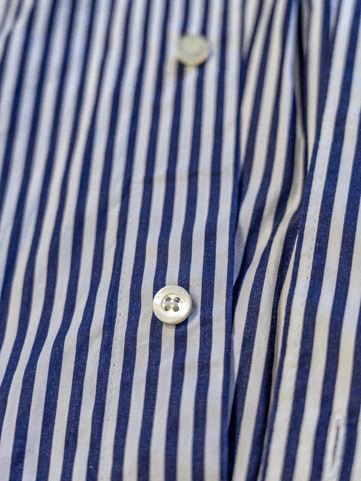 Balenciaga Balenciaga Blue Asymmetrical Twisted Poplin Boyfriend Shirt Size XS / US 0-2 / IT 36-38 - 5 Thumbnail