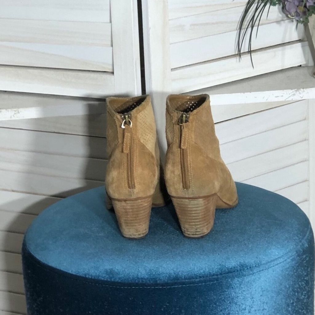 Treasure & Bond Treasure & Bond Ankle Boots Suede Leather Zip Caramel sz 8 Size US 8 / IT 38 - 9 Thumbnail