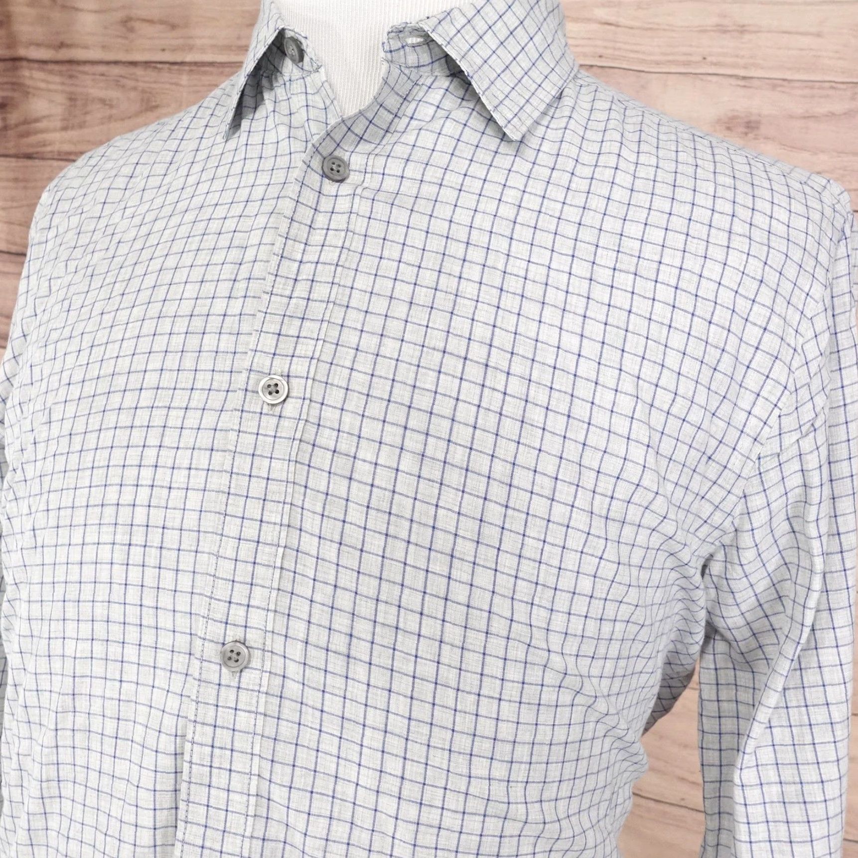 Gap VINTAGE Gap Shirt Mens Large Cotton Check Plaid Button Down Slim Fit Long Sleeve Casual Office Size US L / EU 52-54 / 3 - 2 Thumbnail