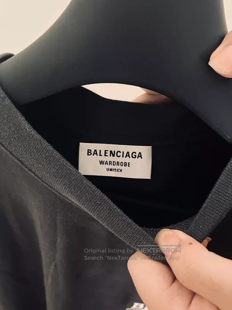 Balenciaga Balenciaga Smoke grey embroidered Coca-Cola short-sleeved Size US L / EU 52-54 / 3 - 3 Thumbnail