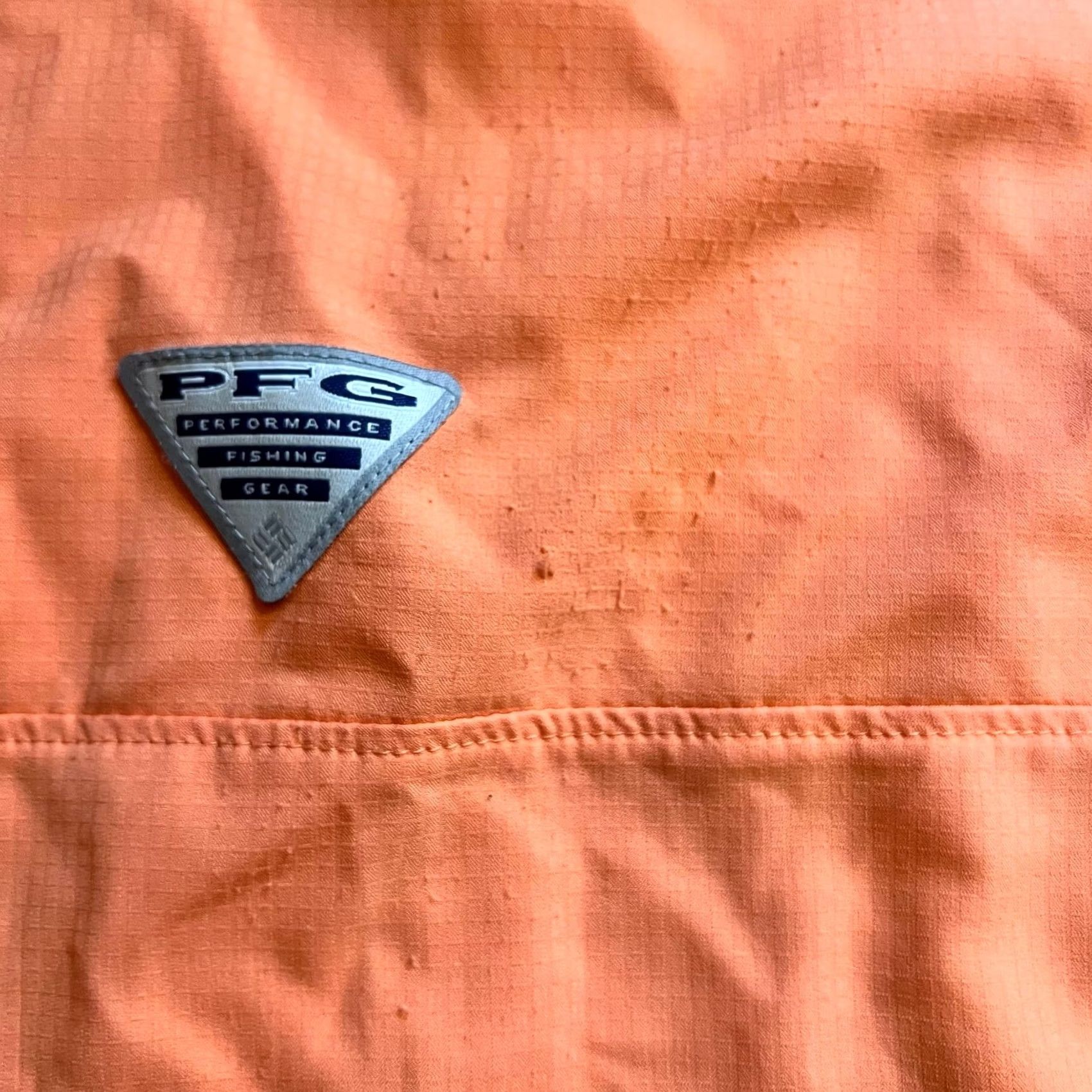 Vintage Columbia PFG Fishing Shirt Mens Large Orange Button Up Long Sleeve Size US L / EU 52-54 / 3 - 4 Thumbnail